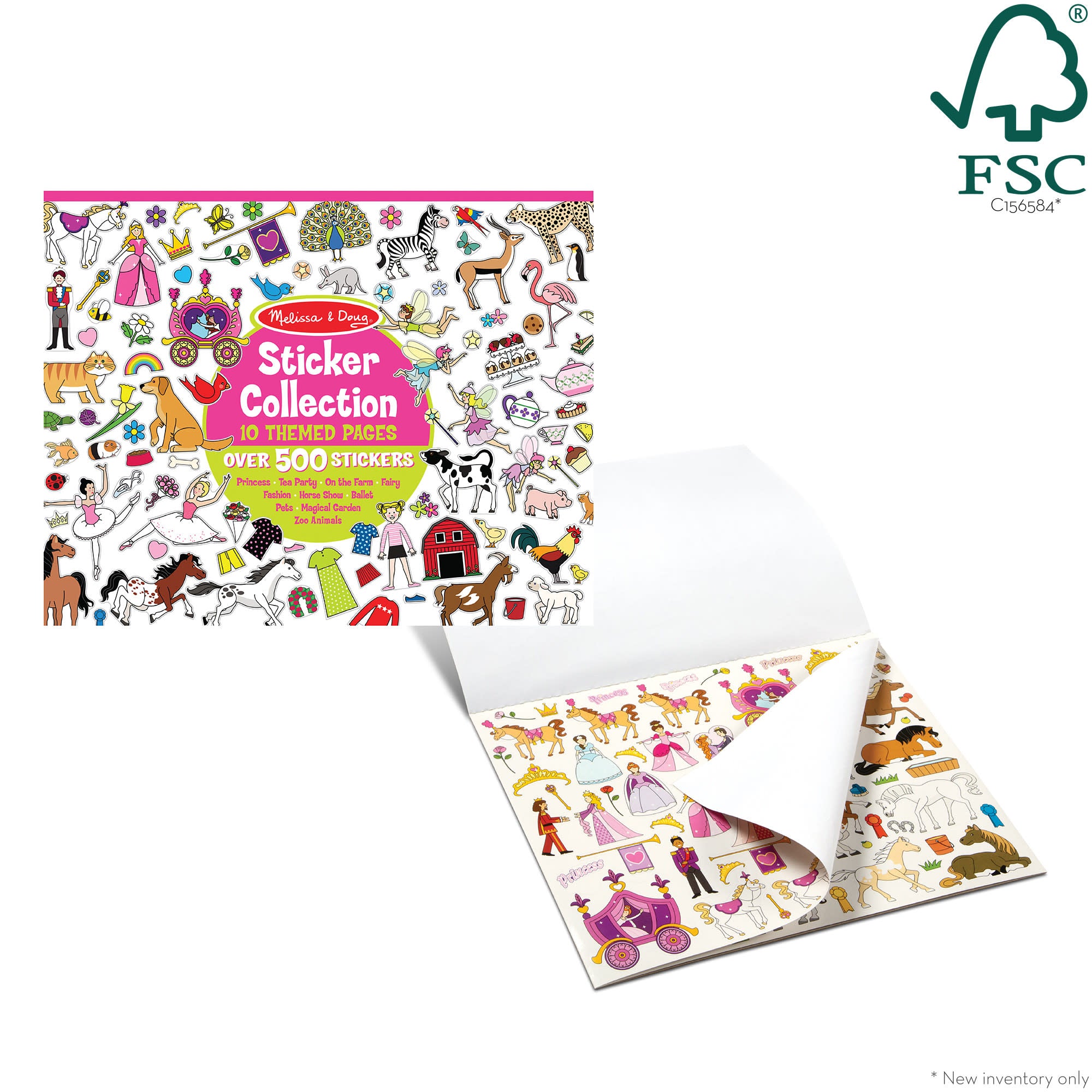 Melissa & Doug Sticker Collection - Princesses, Tea Party, Animals, and More - Image 3