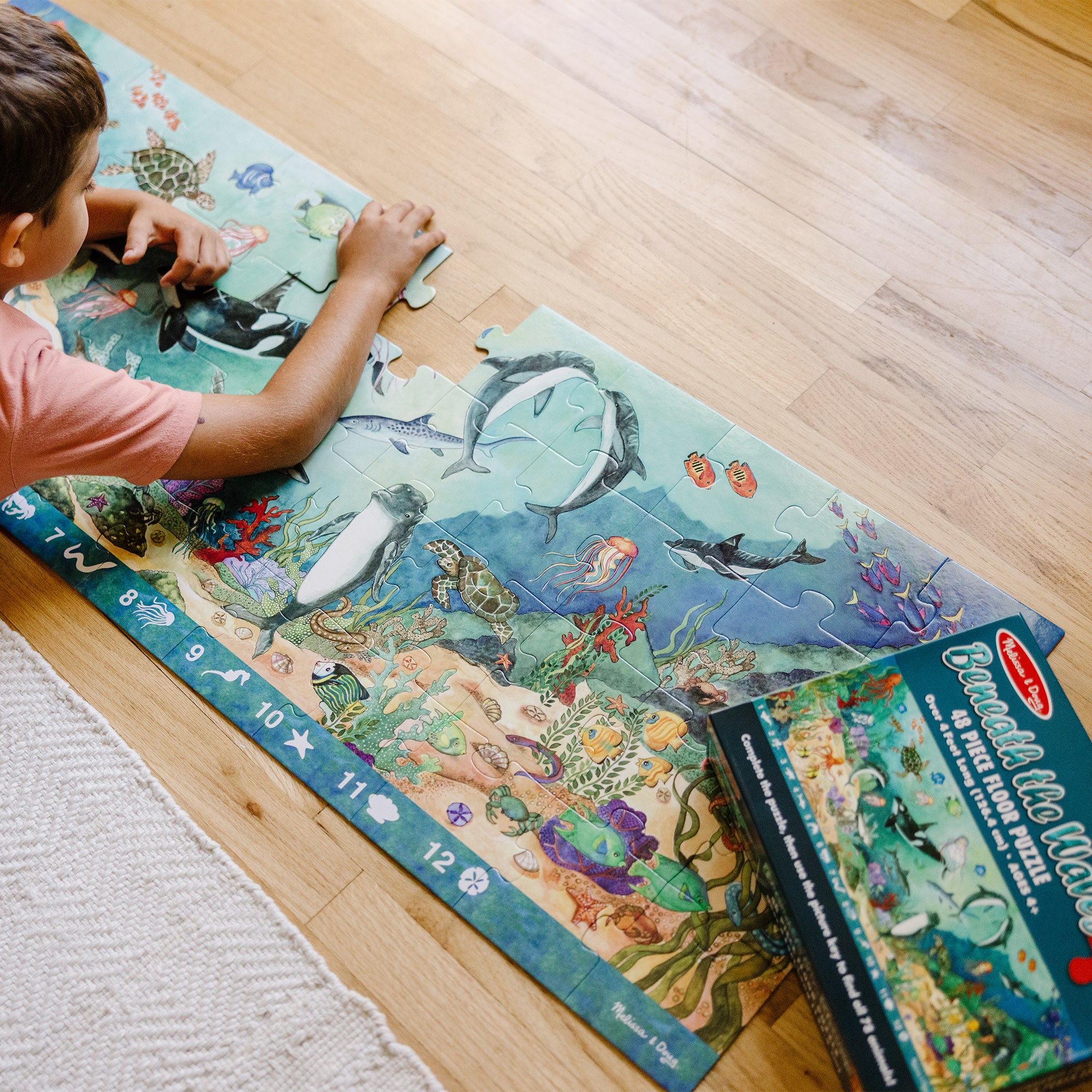 Melissa & Doug Search & Find Beneath the Waves Floor Puzzle - 48 Pieces - Image 2
