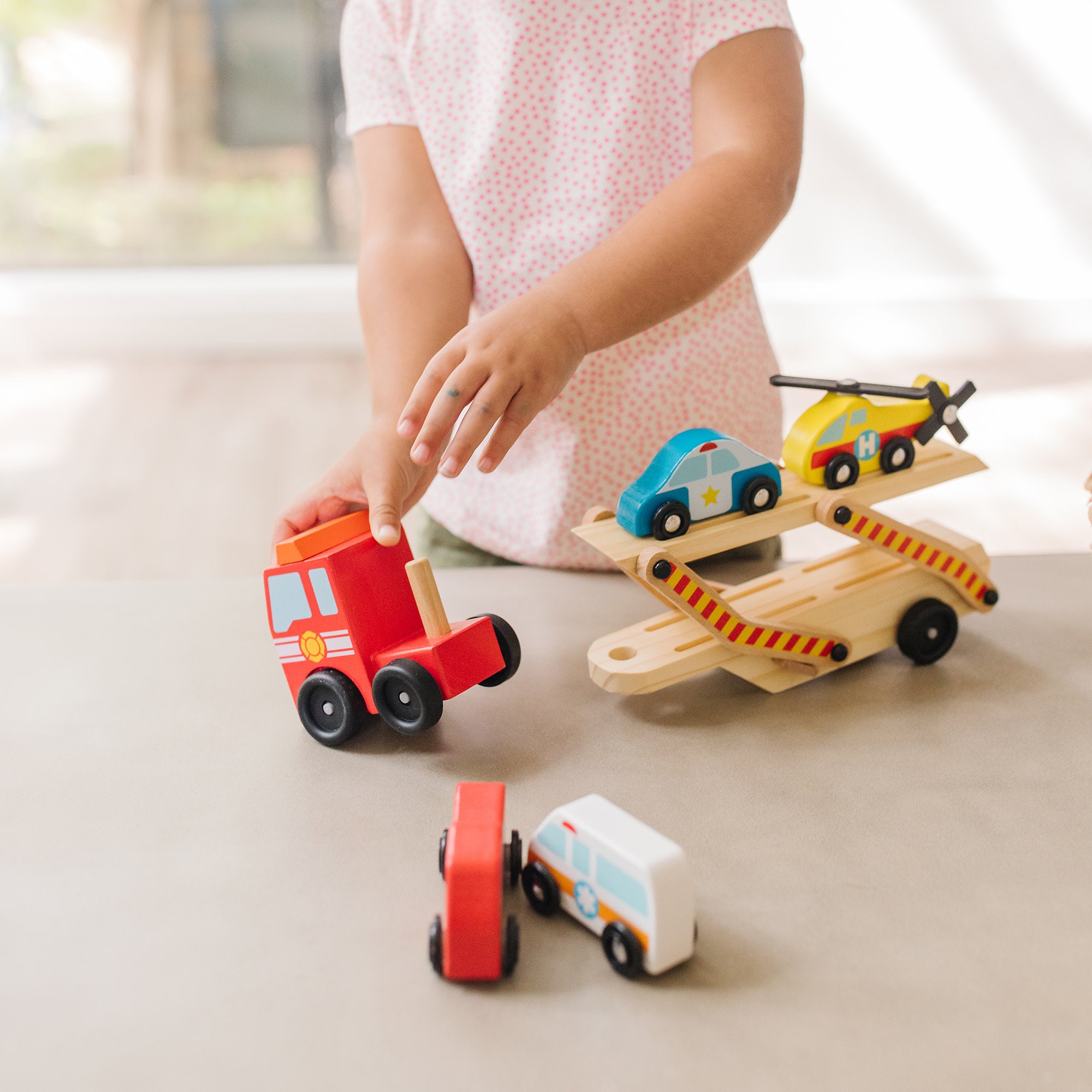 Melissa & Doug Emergency Vehicle Carrier - Image 6