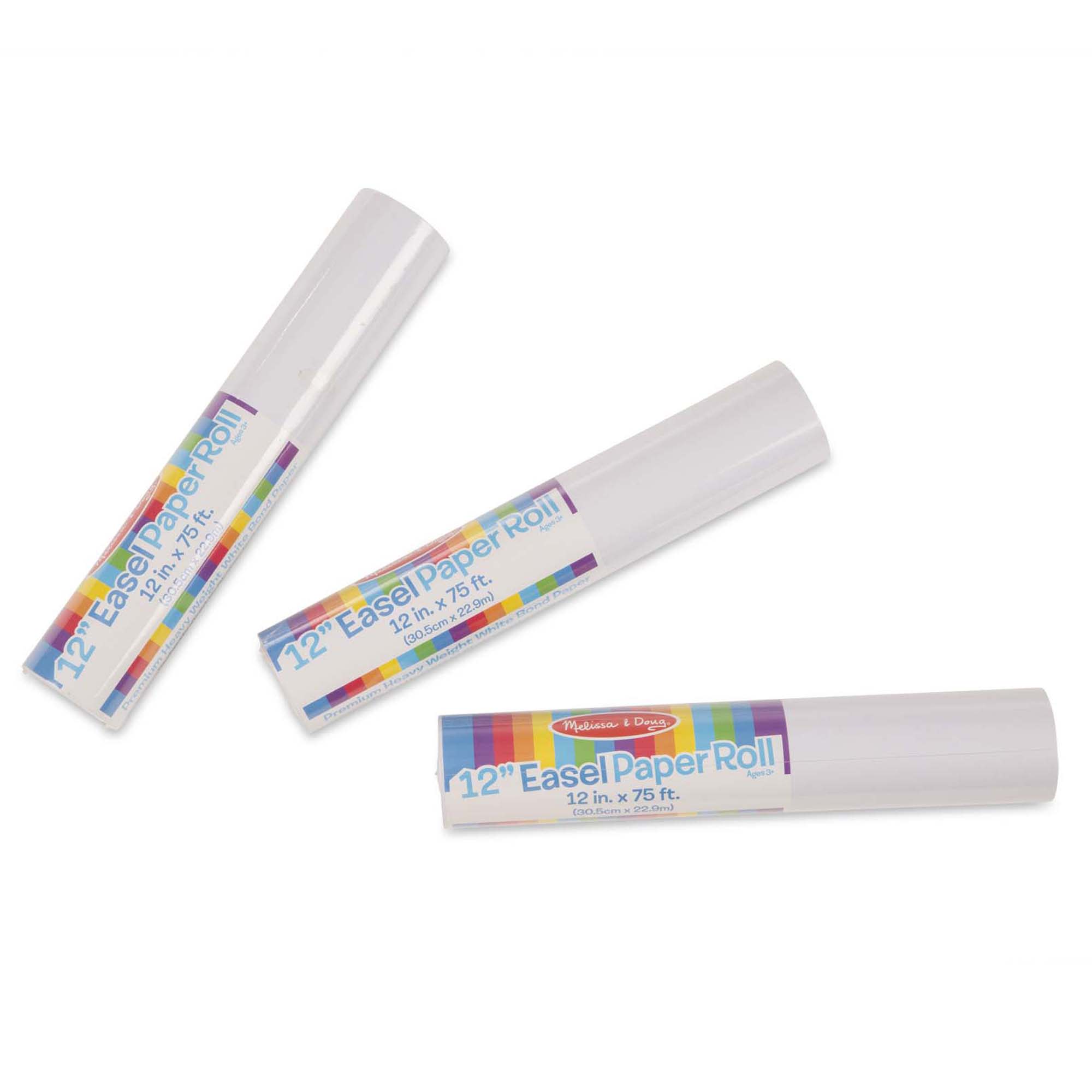 Melissa & Doug 12-Inch Easel Paper Roll 3-Pack - Image 3