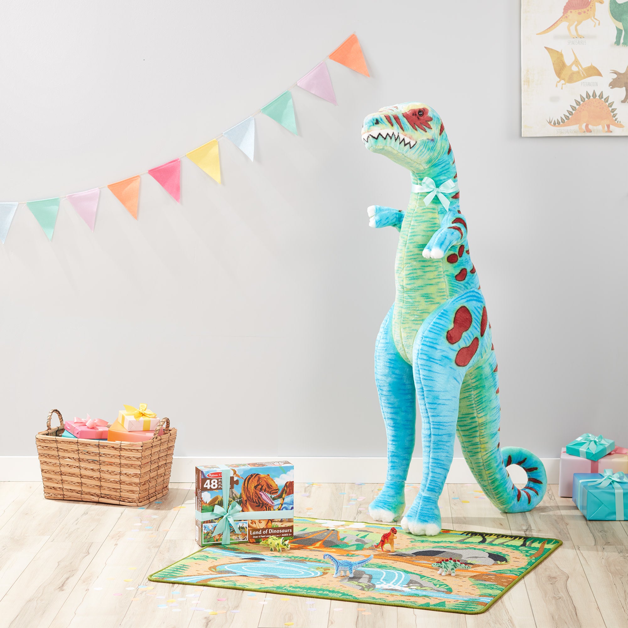 Melissa & Doug T-Rex Giant Lifelike Plush Stuffed Animal - Image 9
