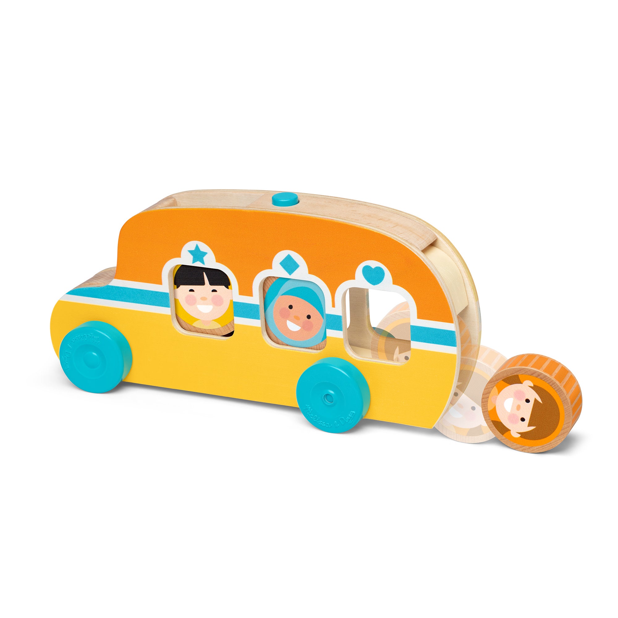 Melissa & Doug GO Tots Roll & Ride Bus - Image 4