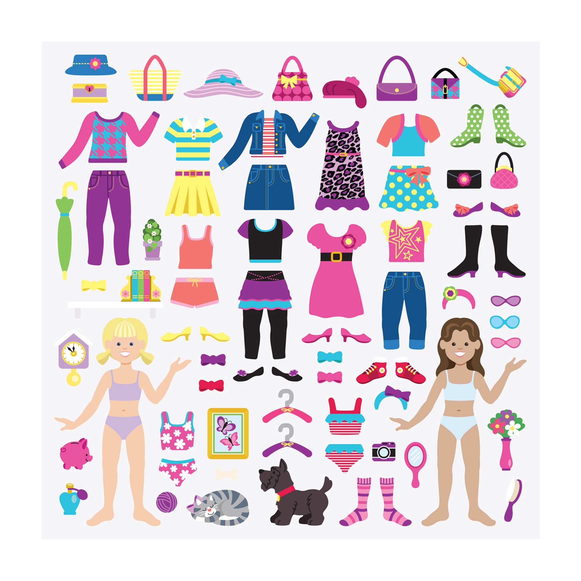 Melissa & Doug Puffy Sticker Activity Book - Dress-Up - Image 10