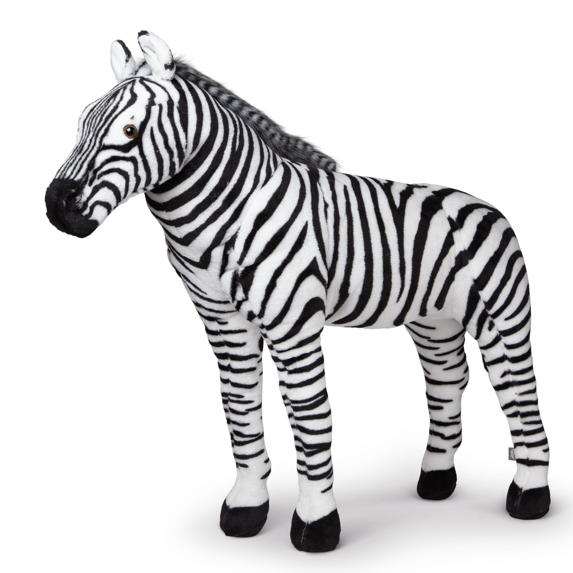 Melissa & Doug Zebra Lifelike Plush Stuffed Animal - Image 9