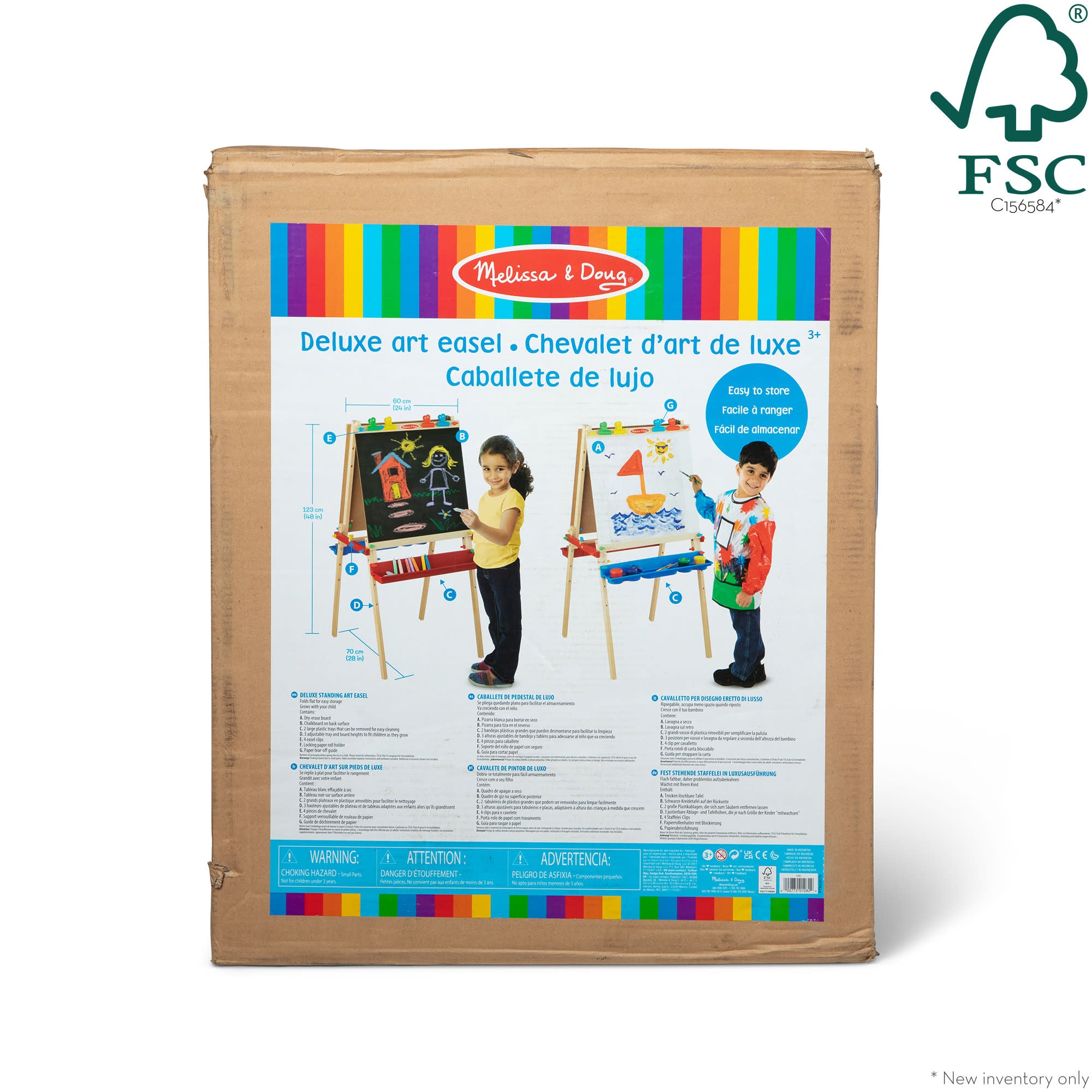 Melissa & Doug Deluxe Wooden Standing Art Easel - Image 3