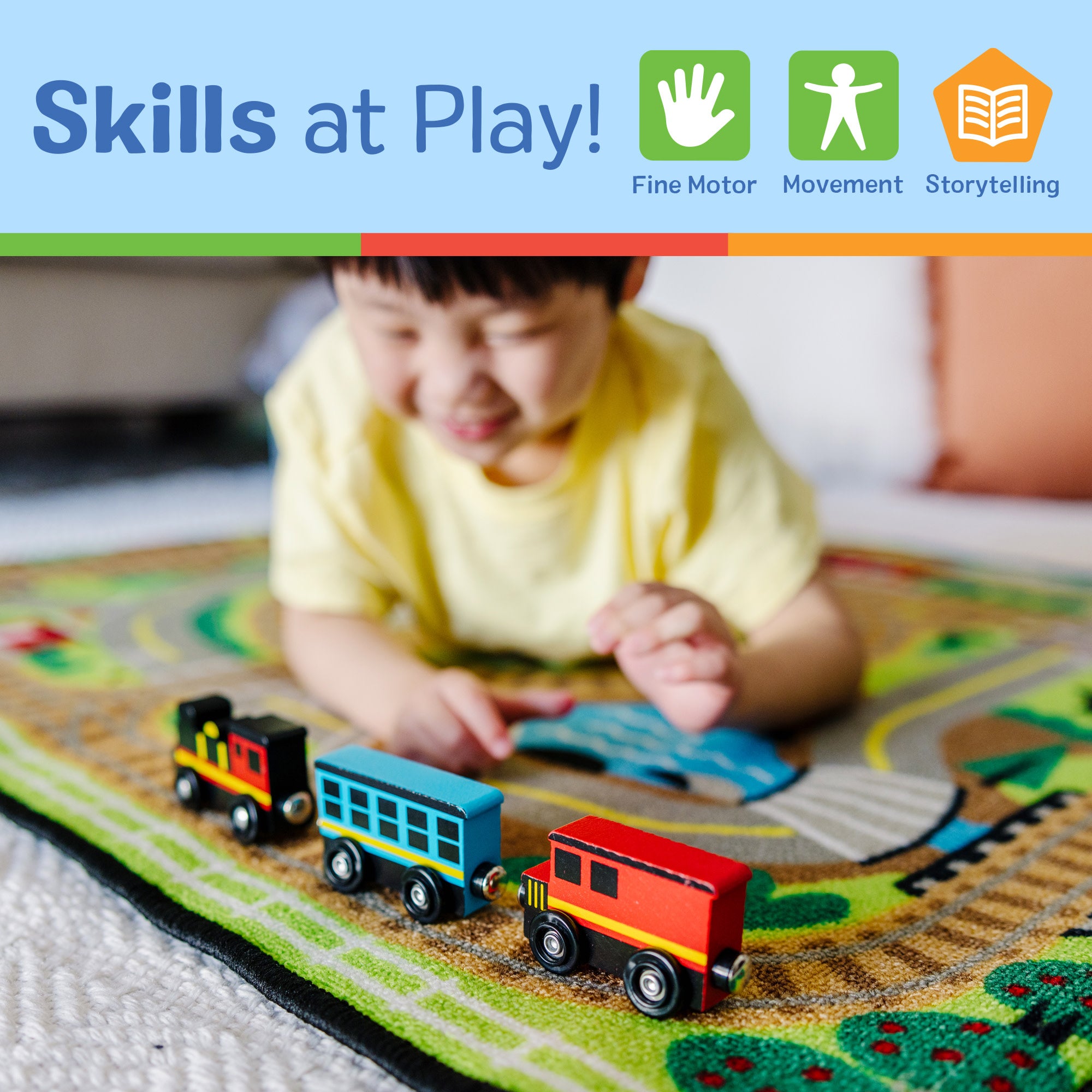 Melissa & Doug Magnetic Wooden Train Cars - Image 5