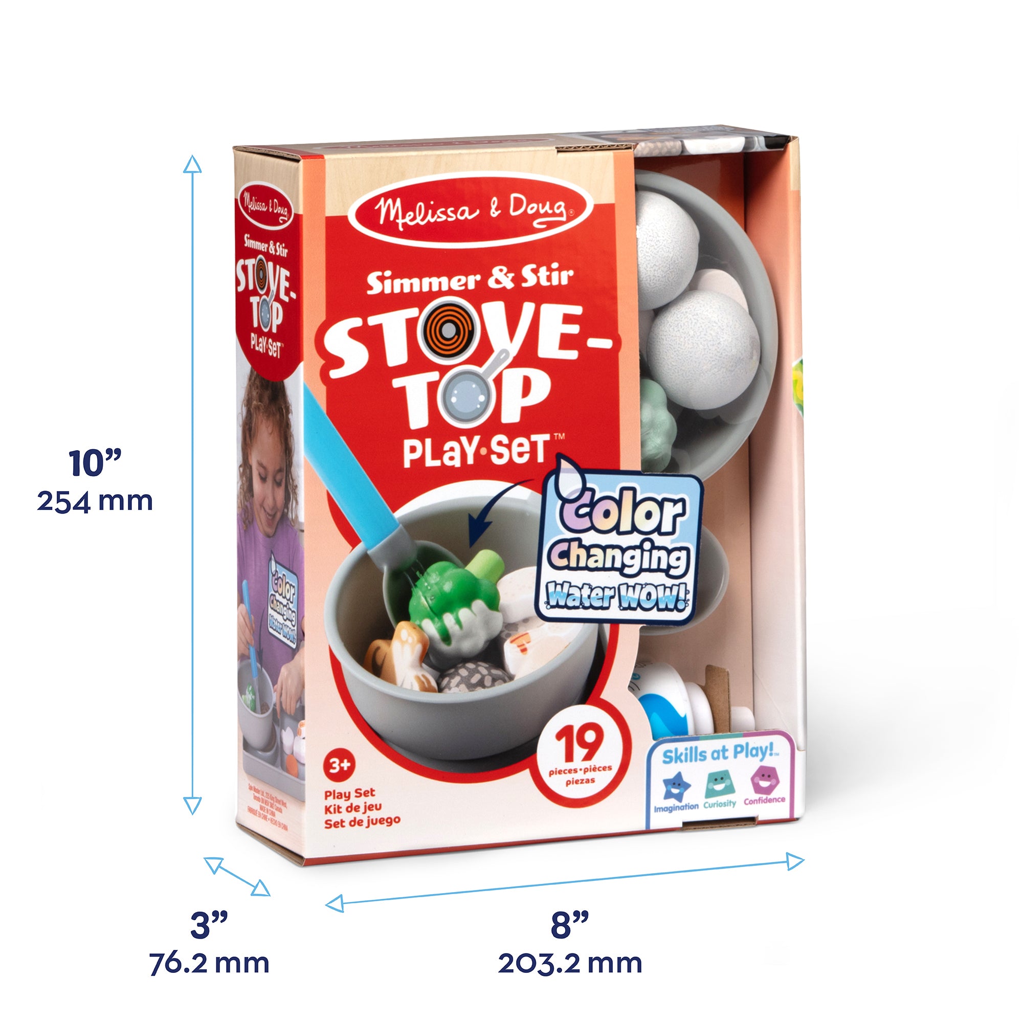 Melissa & Doug Simmer & Stir Stovetop Play Set with Color Changing Water WOW! - Image 3