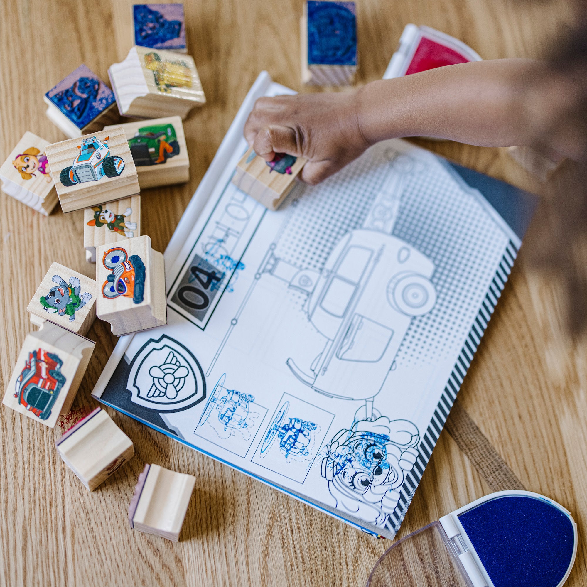 Melissa & Doug PAW Patrol Wooden Stamps Activity Set - Image 8