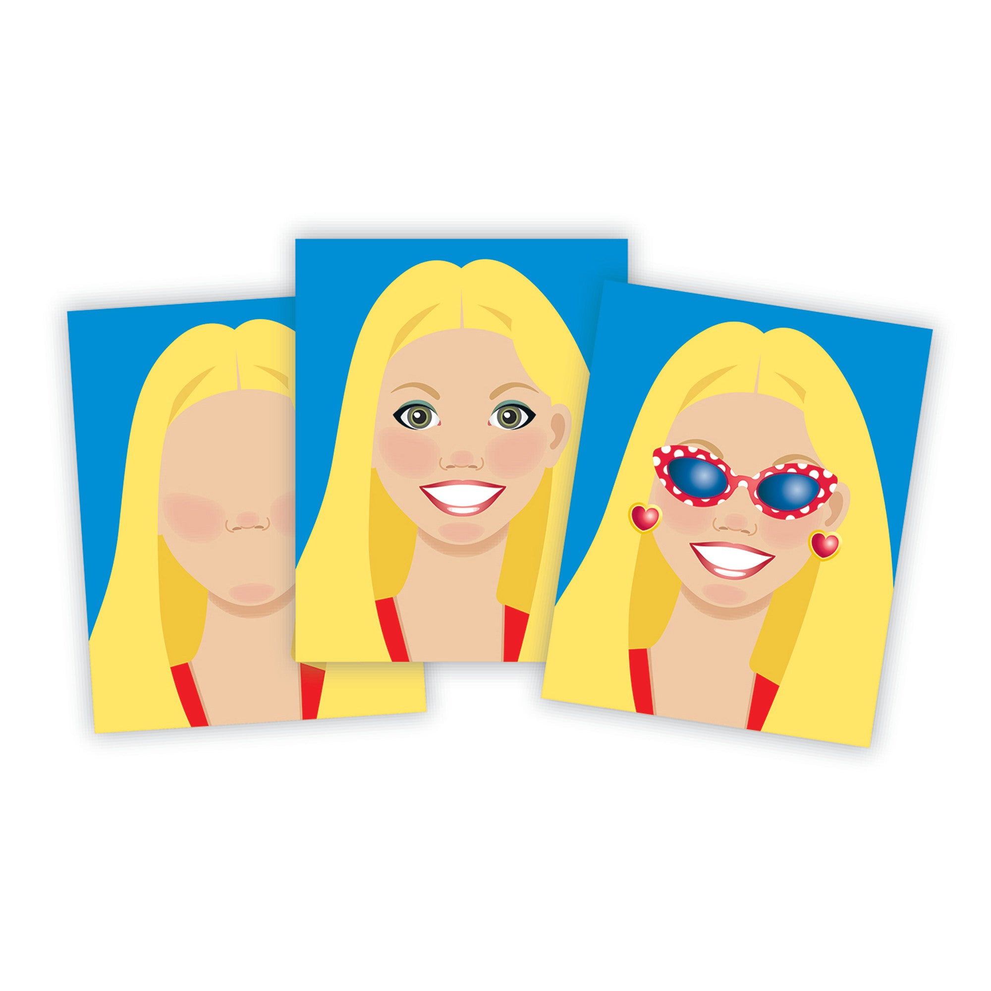 Melissa & Doug Make-a-Face Sticker Pad - Fashion Faces - Image 6