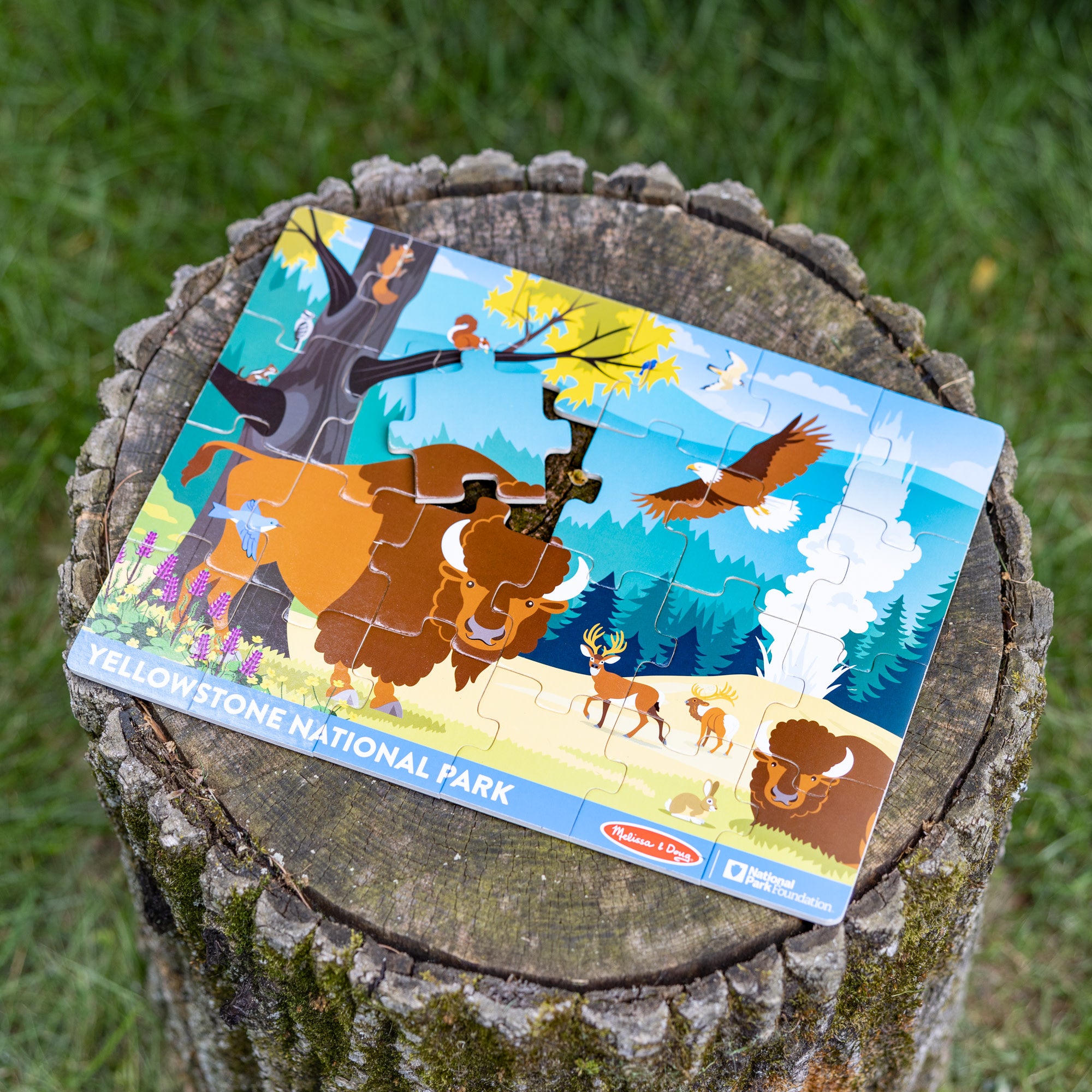Melissa & Doug Yellowstone National Park Wooden Jigsaw Puzzle ?C 24 Pieces - Image 8