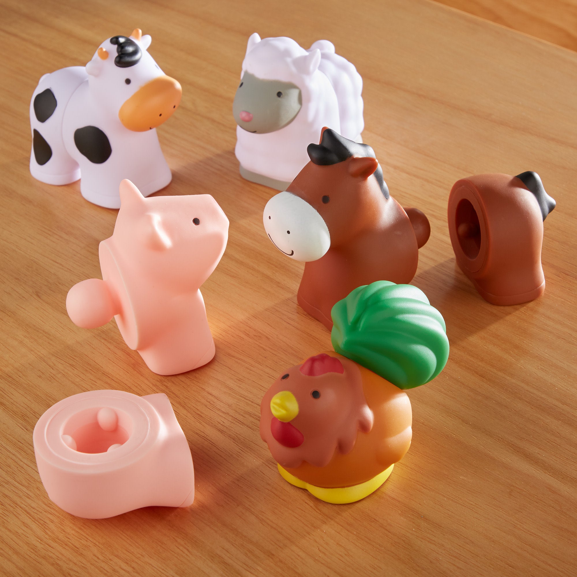 Melissa & Doug Pop Blocks Farm Animals - Image 9