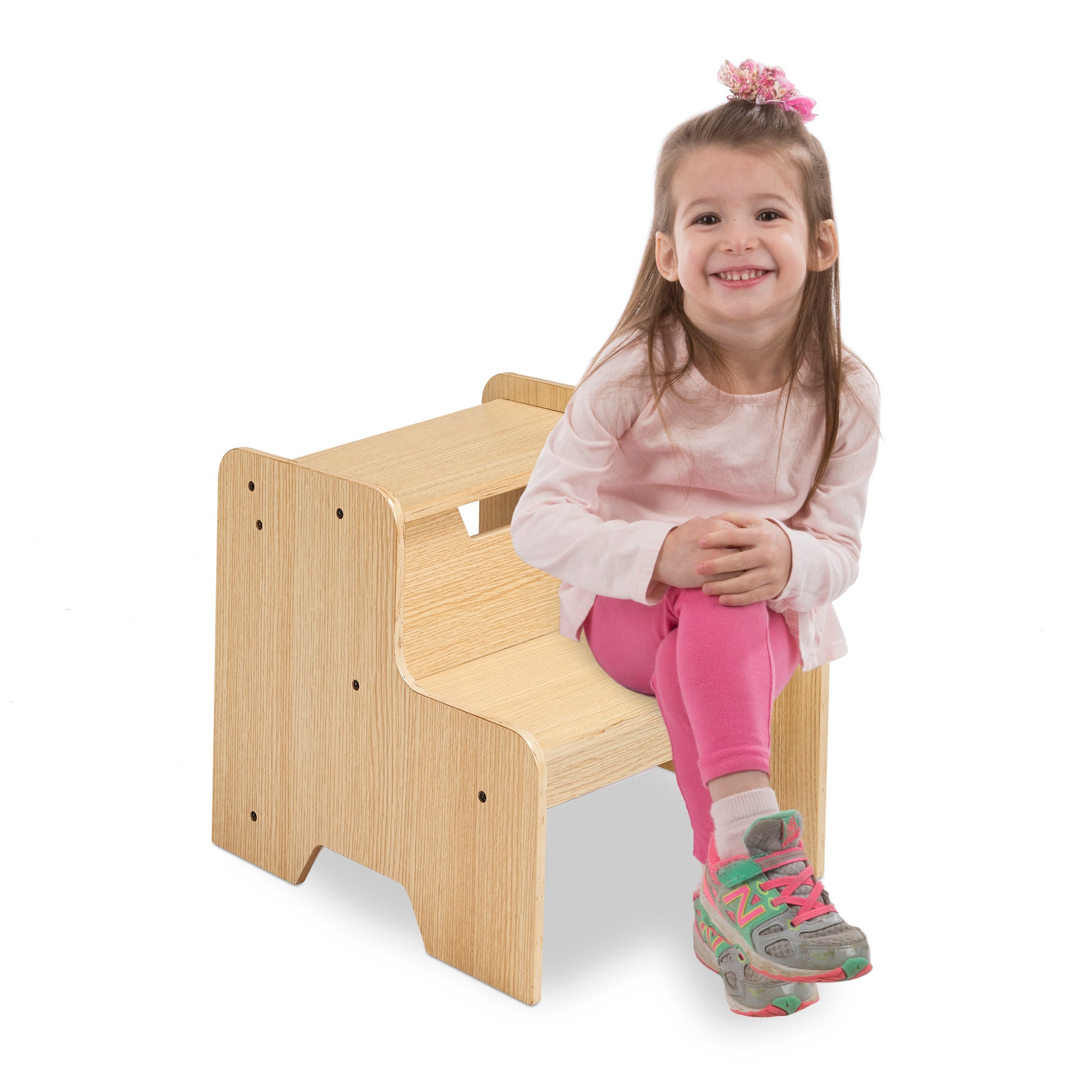 Melissa & Doug Wooden Step Stool - Natural - Image 8
