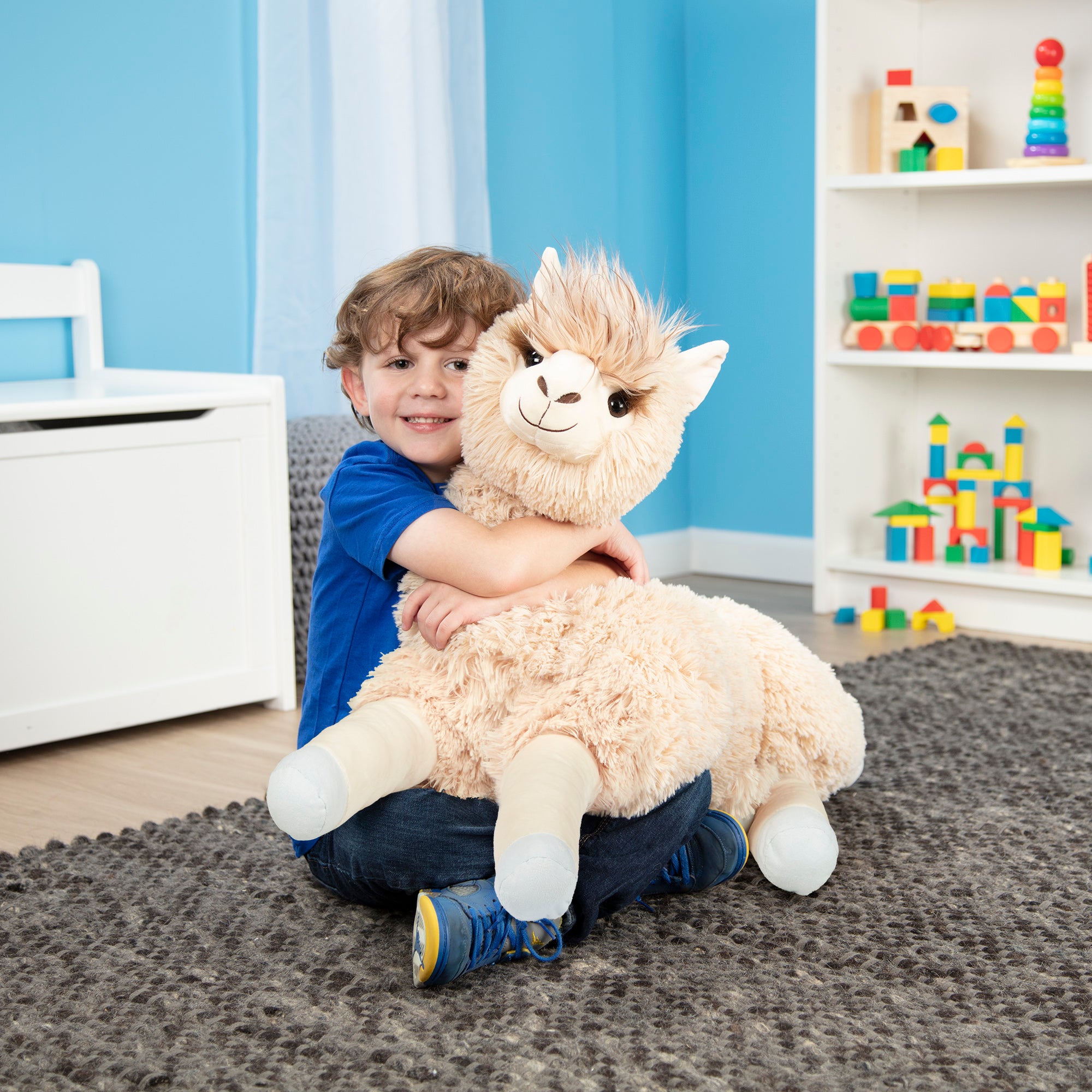 Melissa & Doug Jumbo Llama Stuffed Plush Animal - Image 10