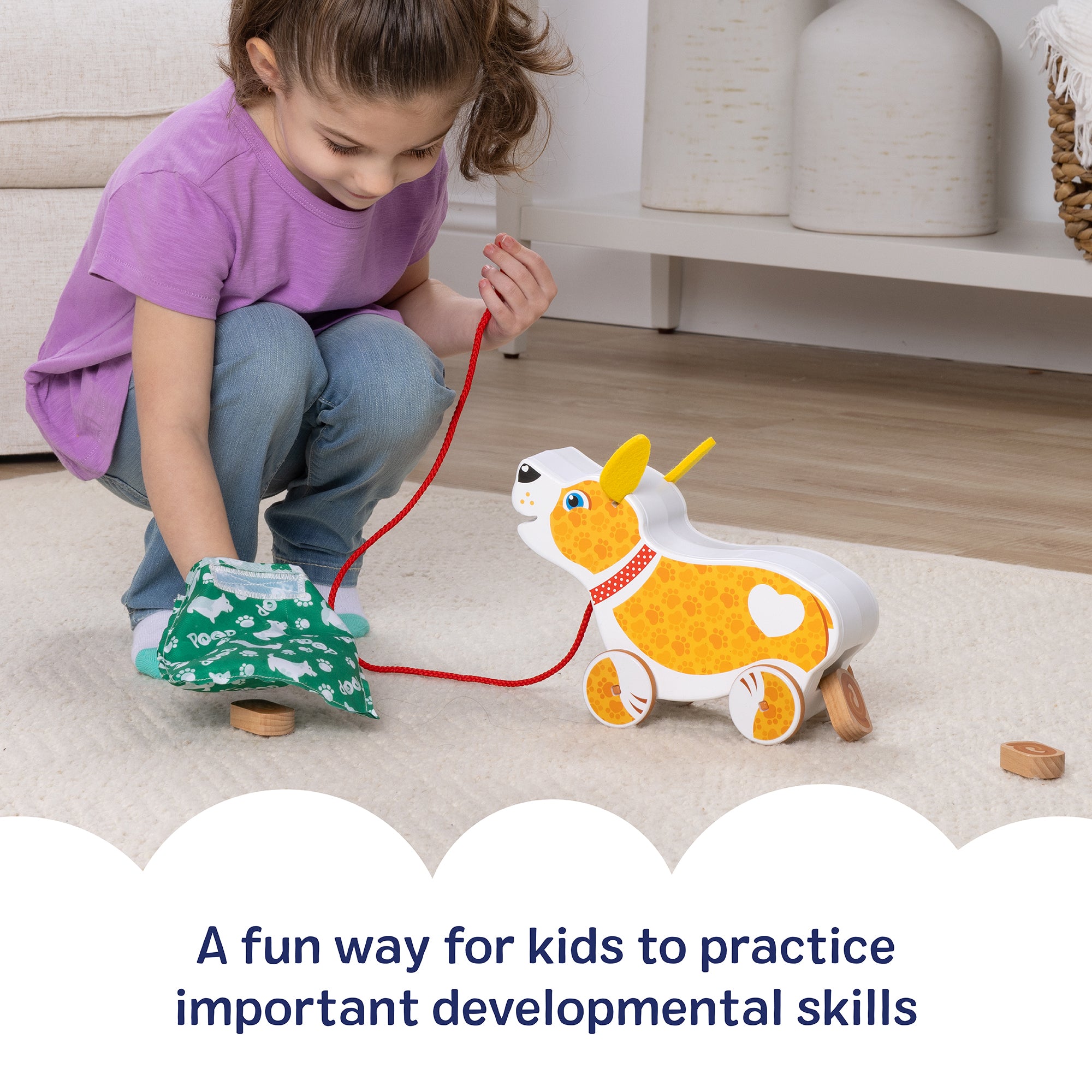 Melissa & Doug Feed, Walk & Poo Pup Play Set - Image 7