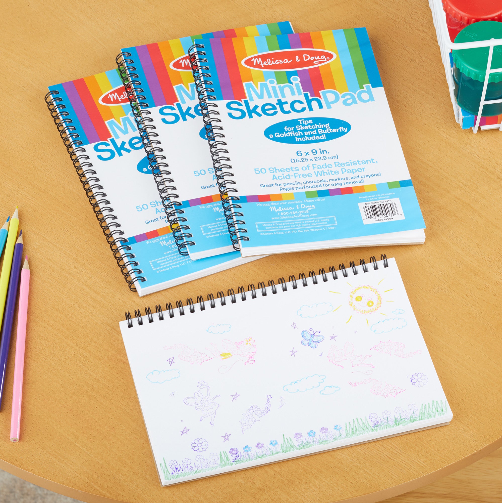Melissa & Doug Mini Sketch Pad 4-Pack - Image 9