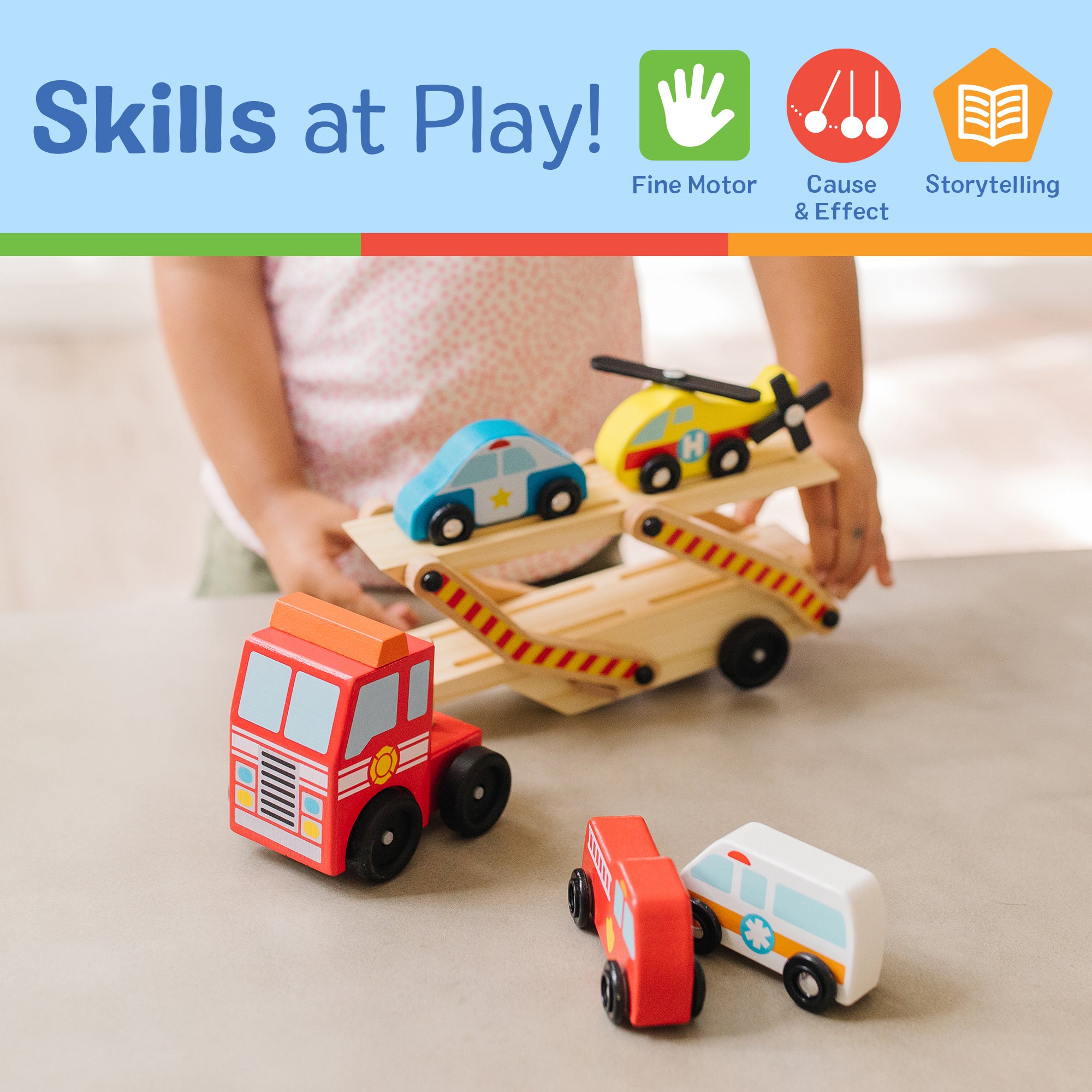 Melissa & Doug Emergency Vehicle Carrier - Image 5