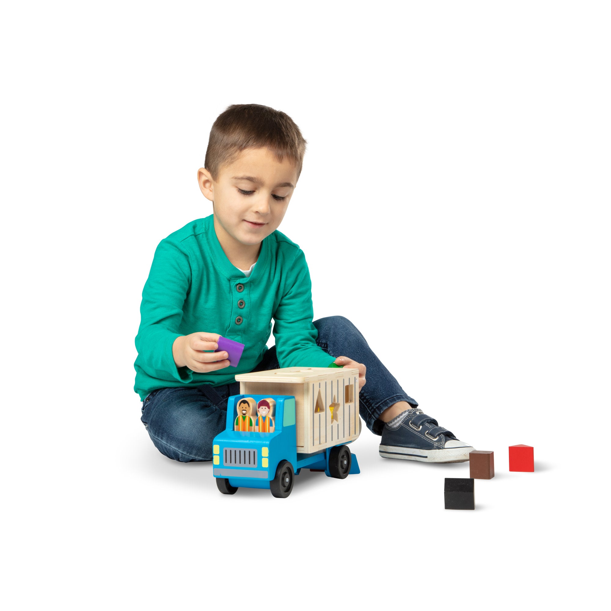 Melissa & Doug Shape-Sorting Dump Truck - Image 8