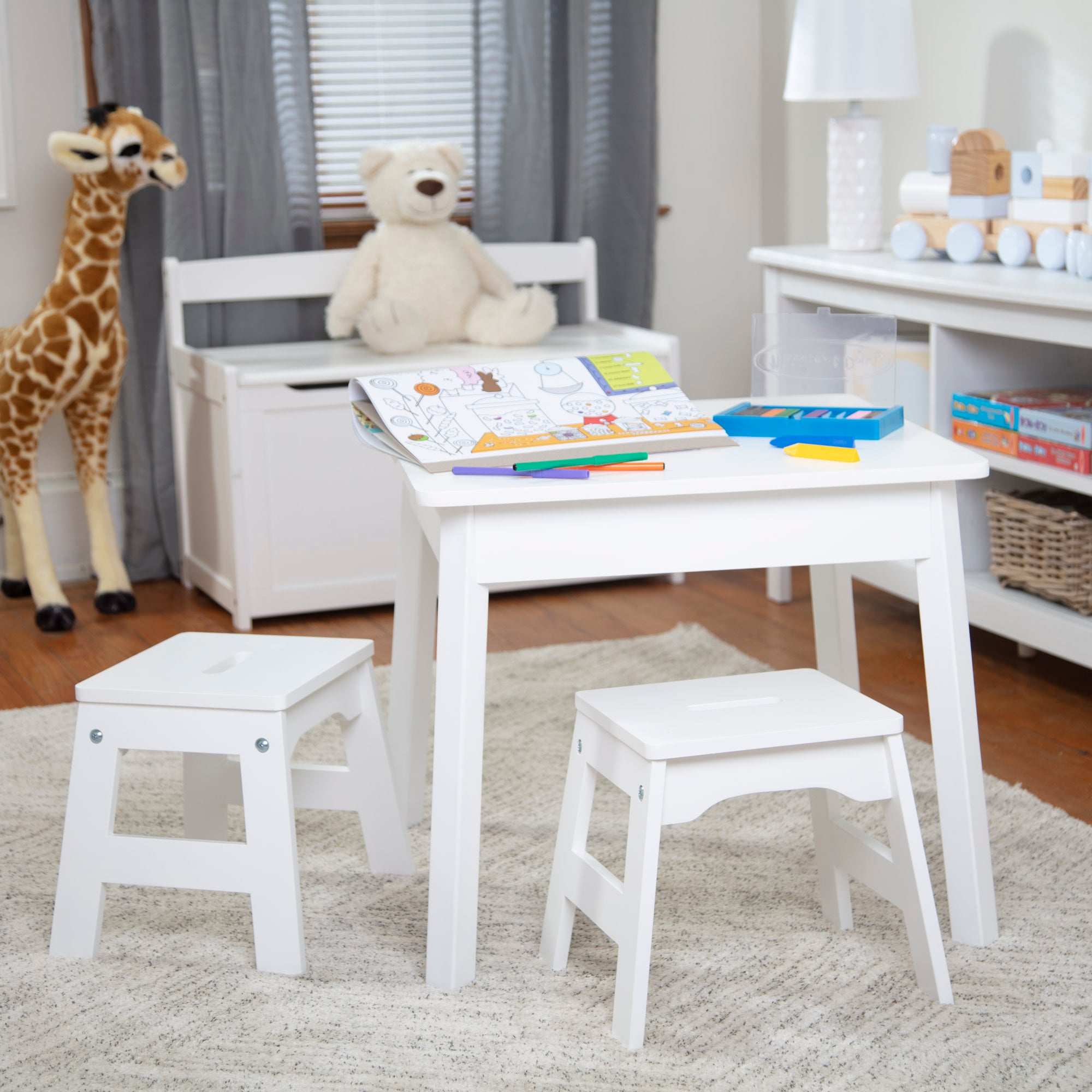 Melissa & Doug Wooden Stools ?C Set of 2 - Image 10