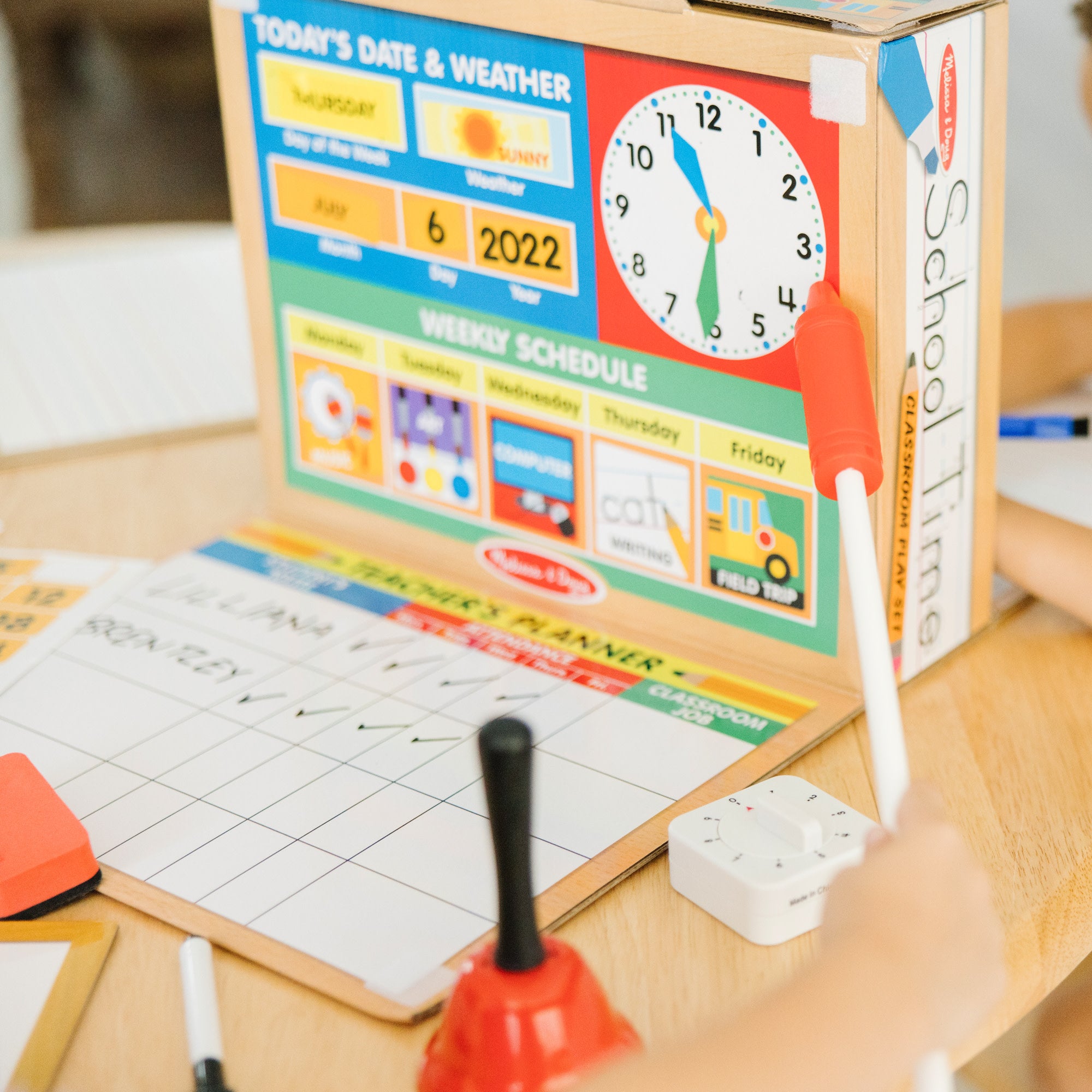 Melissa & Doug School Time! Classroom Play Set - Image 6