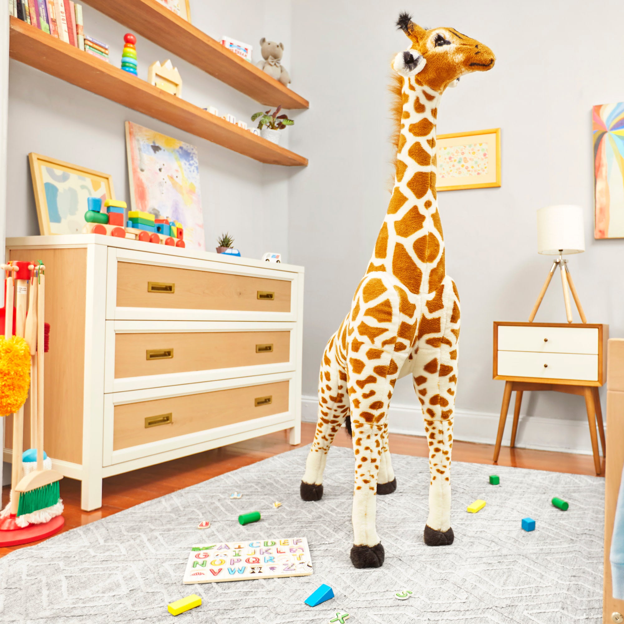 Melissa & Doug Giraffe Lifelike Plush Stuffed Animal - Image 9