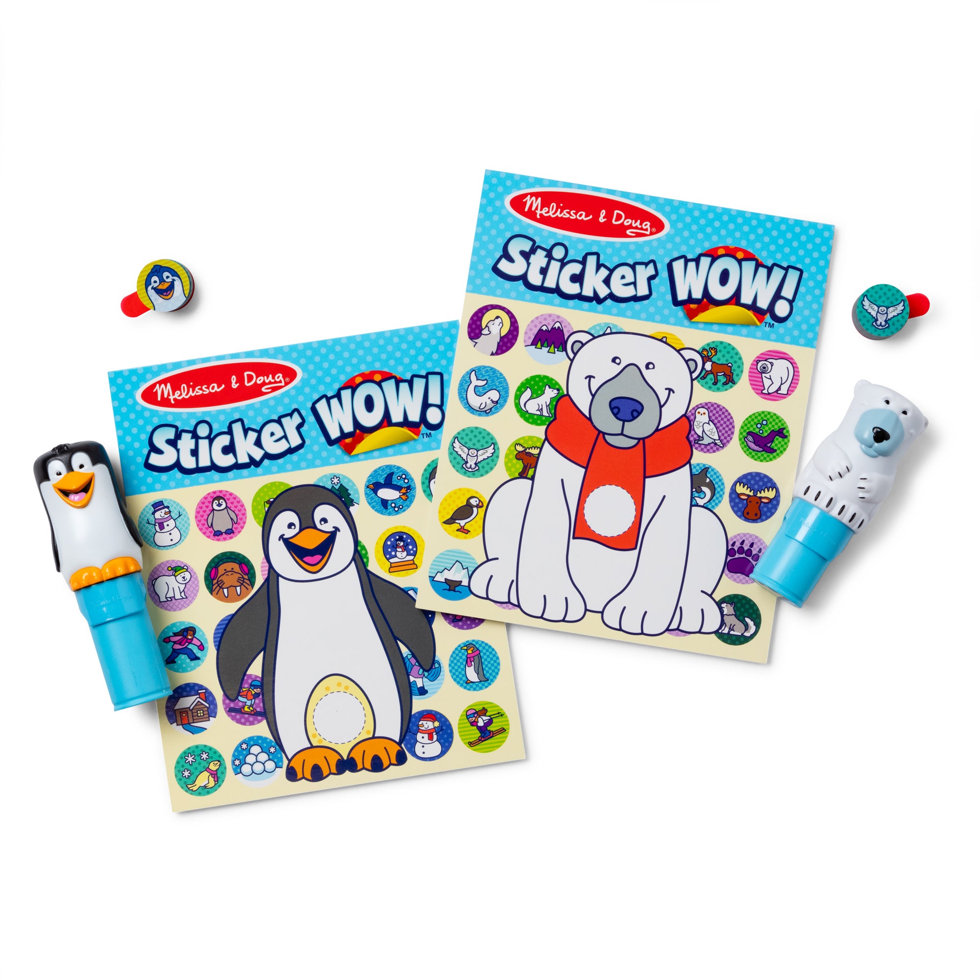 Melissa & Doug Sticker WOW!? Activity Pads & Sticker Stampers VALUE PACK - Winter - Image 8
