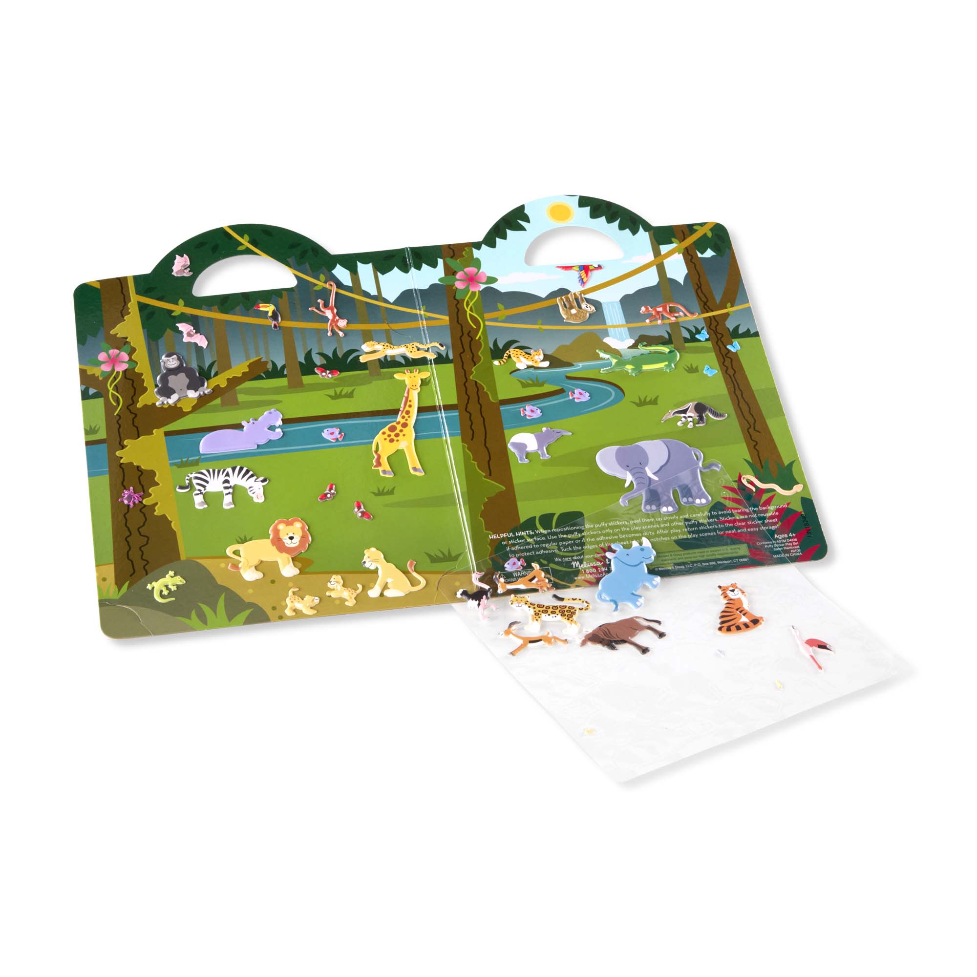 Melissa & Doug Puffy Sticker Play Set - Safari - Image 4