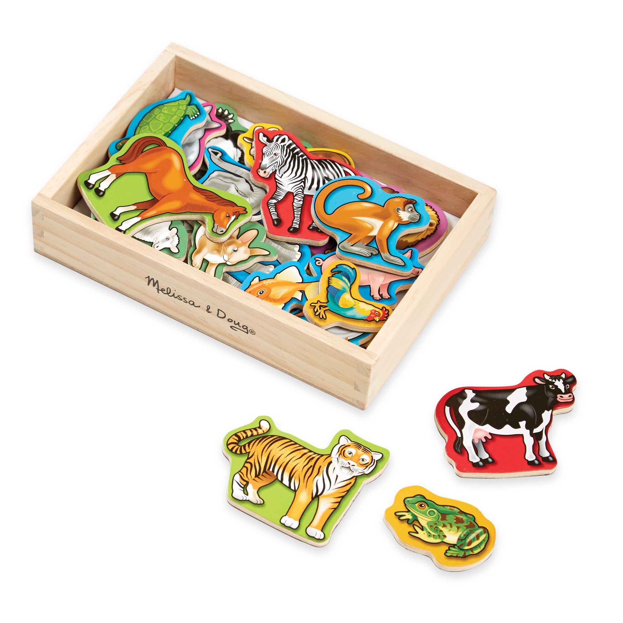 Melissa & Doug Wooden Animal Magnets - Image 4