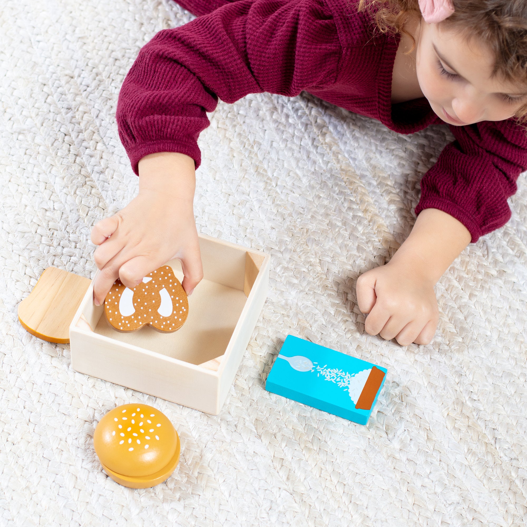 Melissa & Doug Wooden Food Groups Play Set ?C Grains - Image 10
