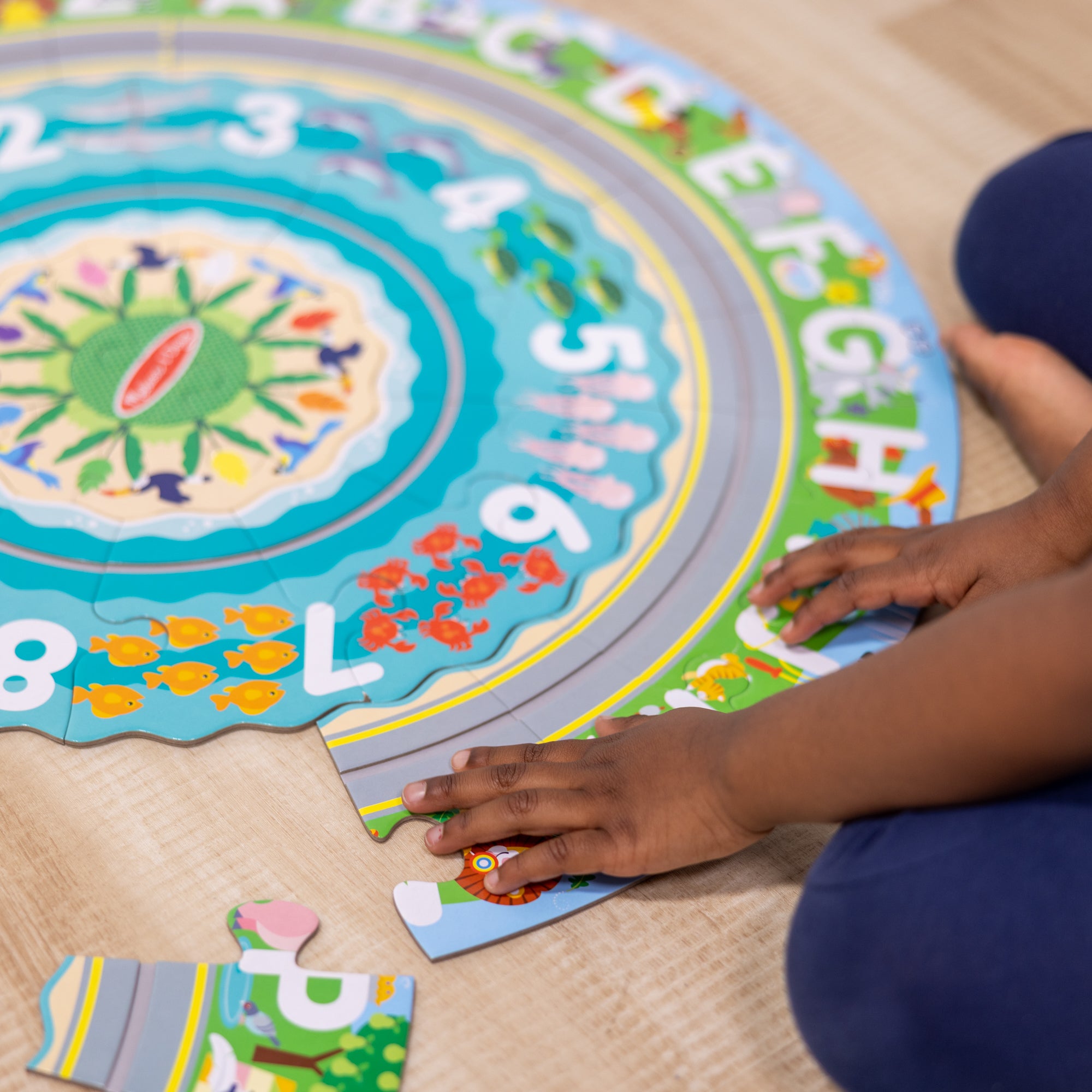 Melissa & Doug Round the Shore Tracks Floor Puzzle ?C 48 Pieces - Image 6