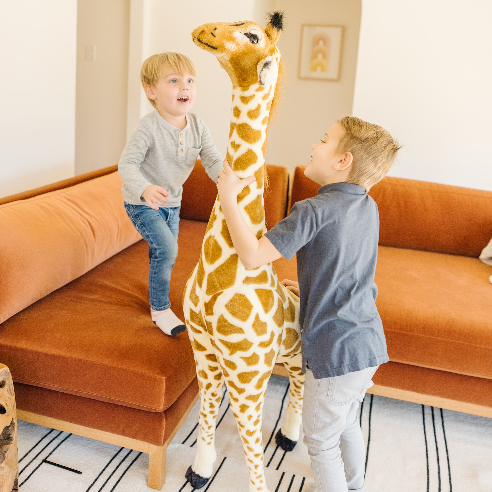 Melissa & Doug Giraffe Lifelike Plush Stuffed Animal - Image 2
