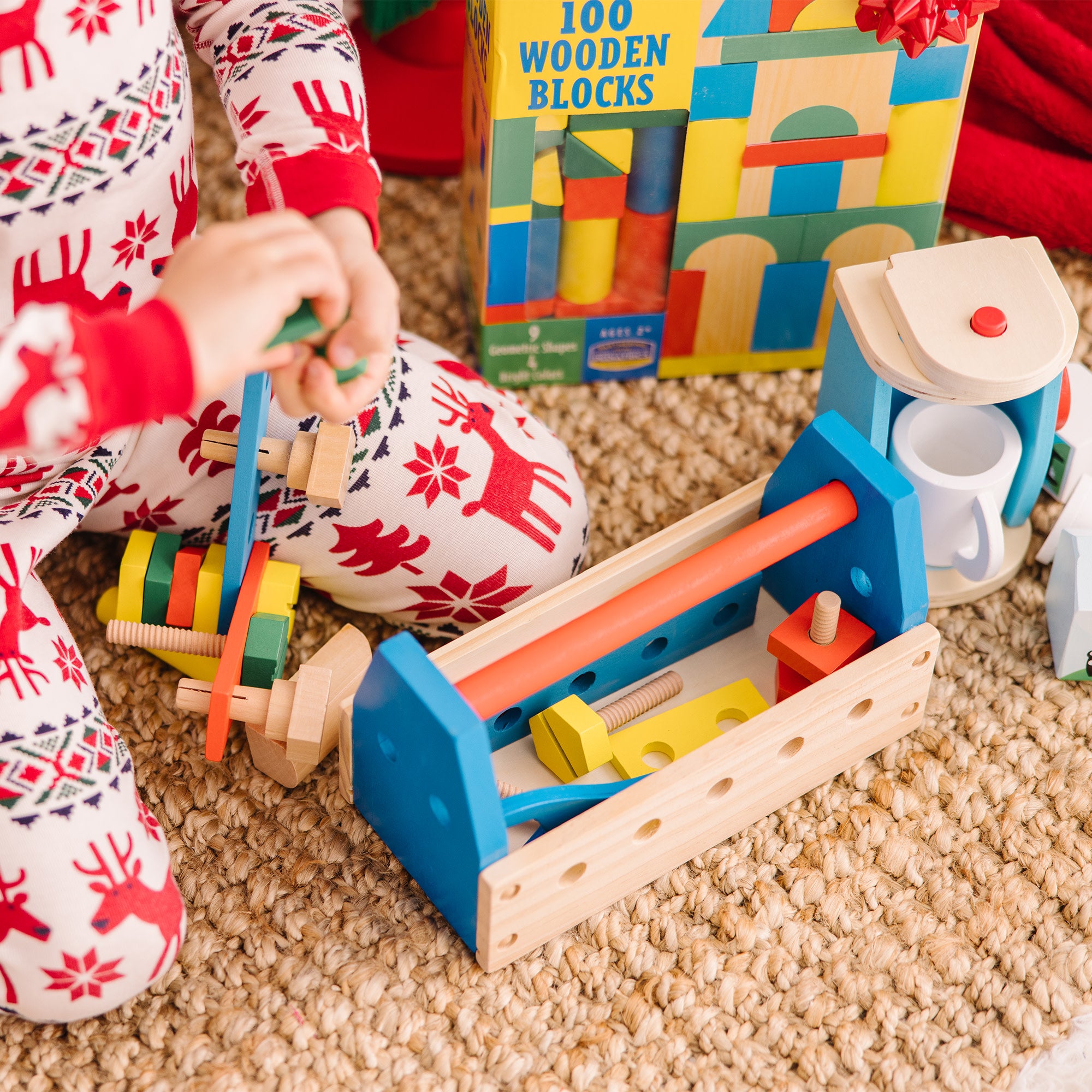 Melissa & Doug Wooden Take-Along Tool Kit - Image 9