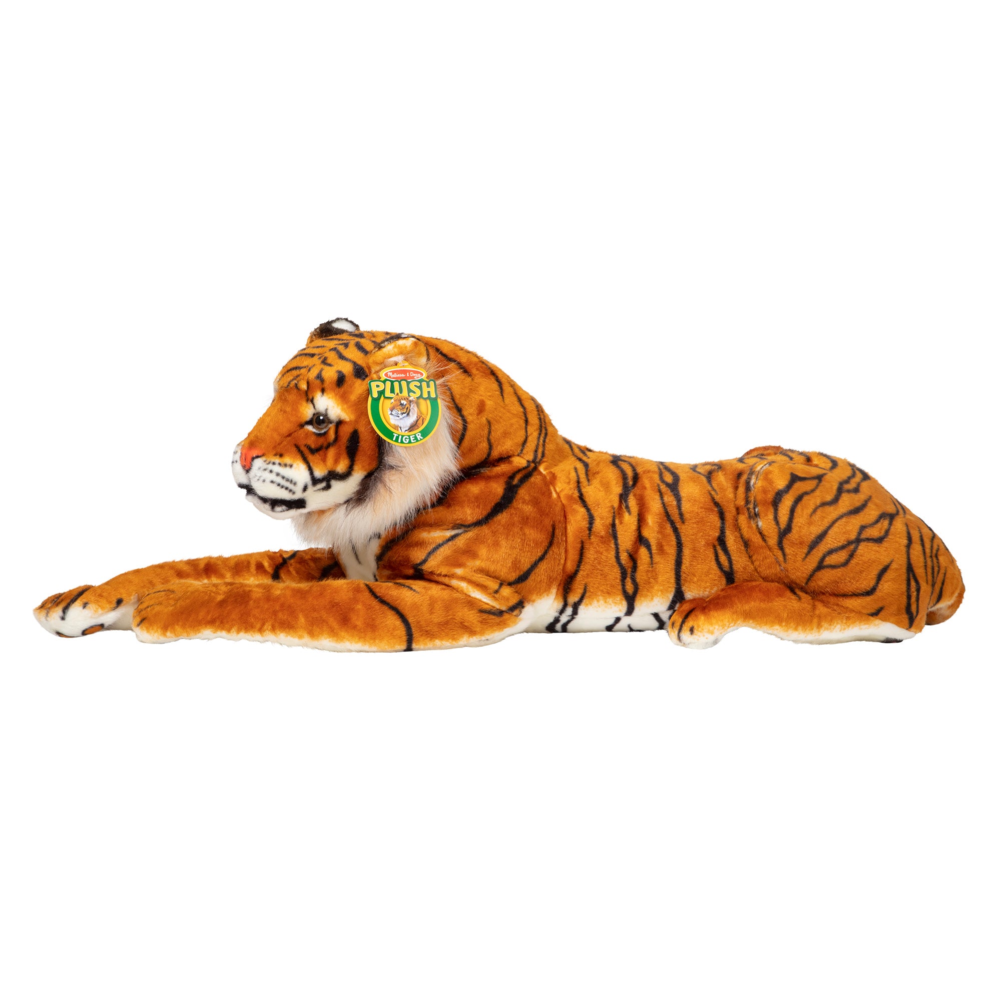 Melissa & Doug Tiger Lifelike Plush Stuffed Animal - Image 3