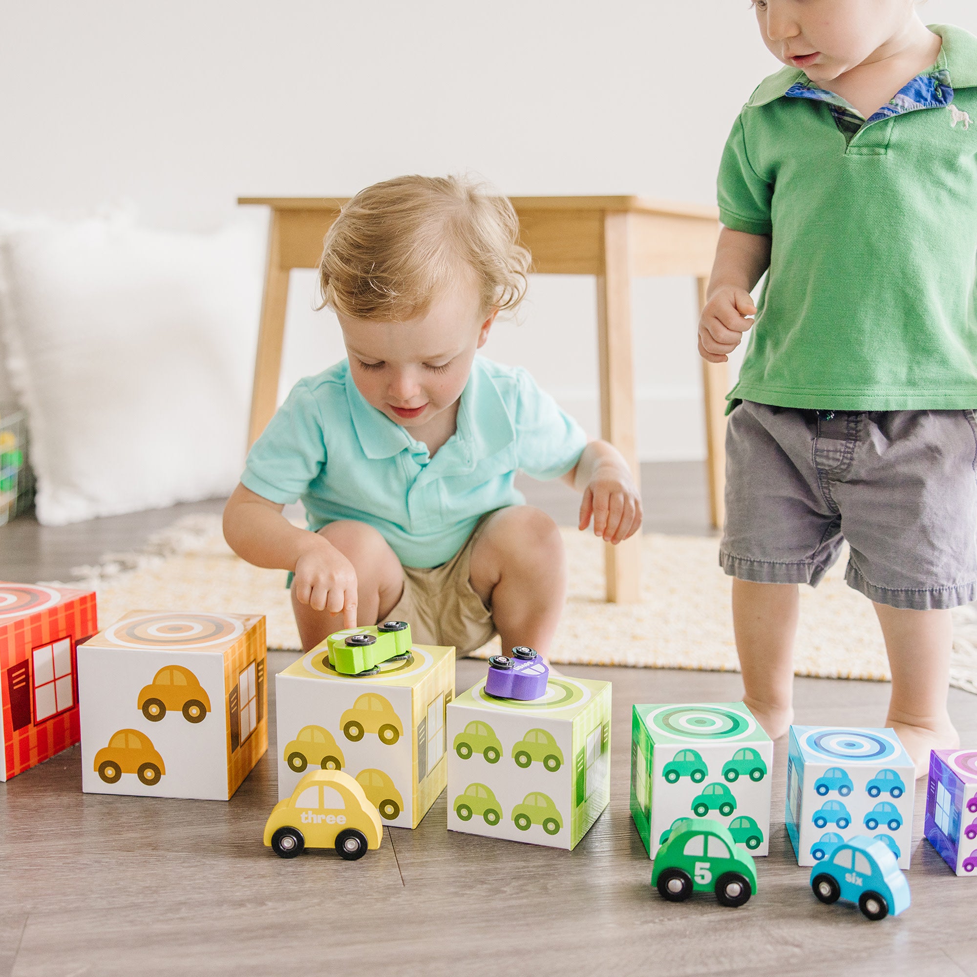Melissa & Doug Nesting & Sorting Garages & Cars - Image 4
