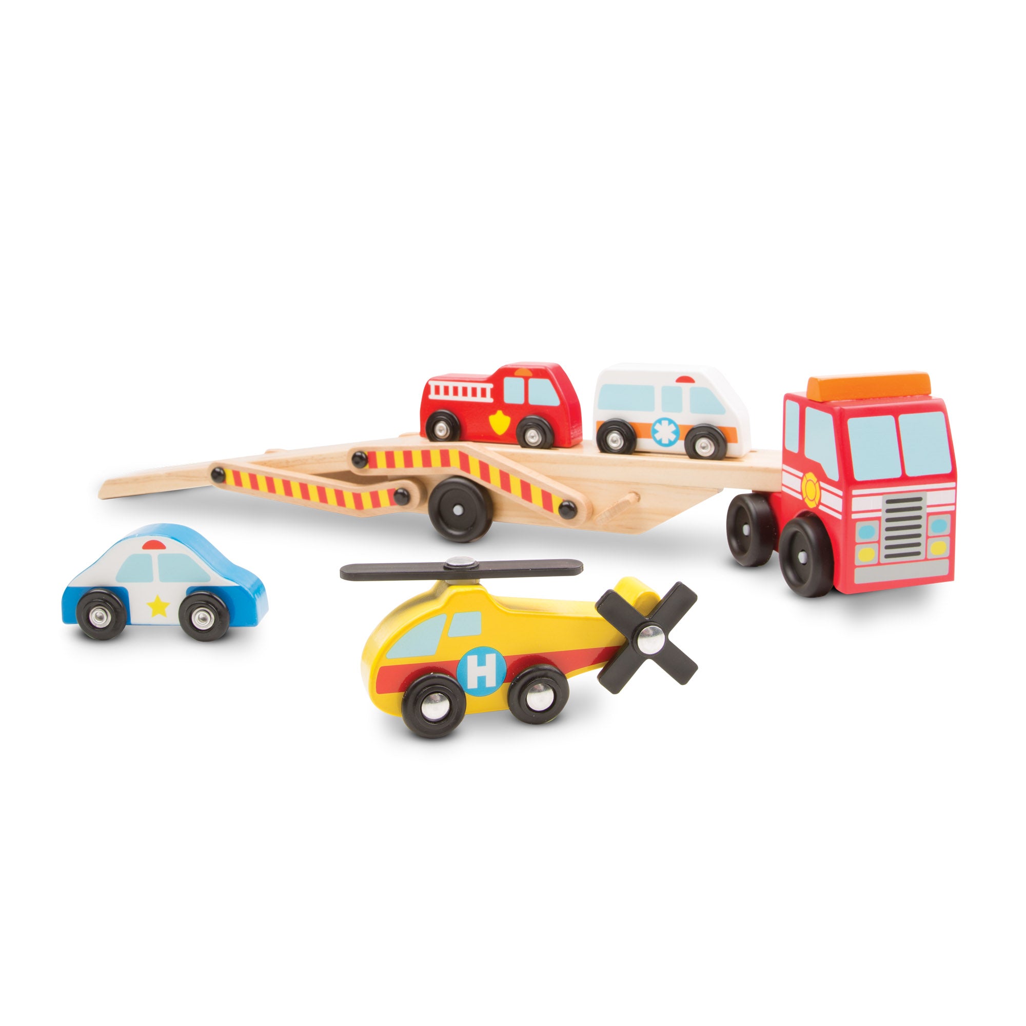 Melissa & Doug Emergency Vehicle Carrier - Image 4