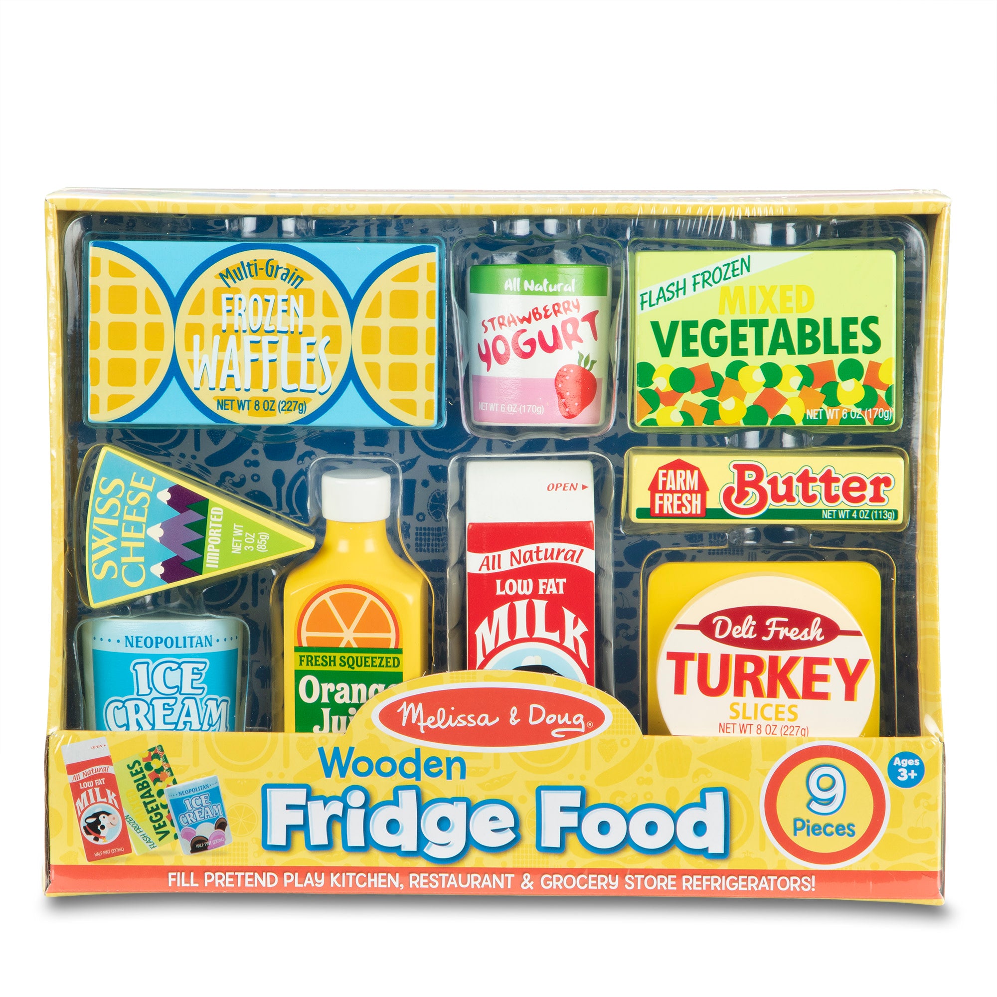 Melissa & Doug Wooden Fridge Food - Image 3