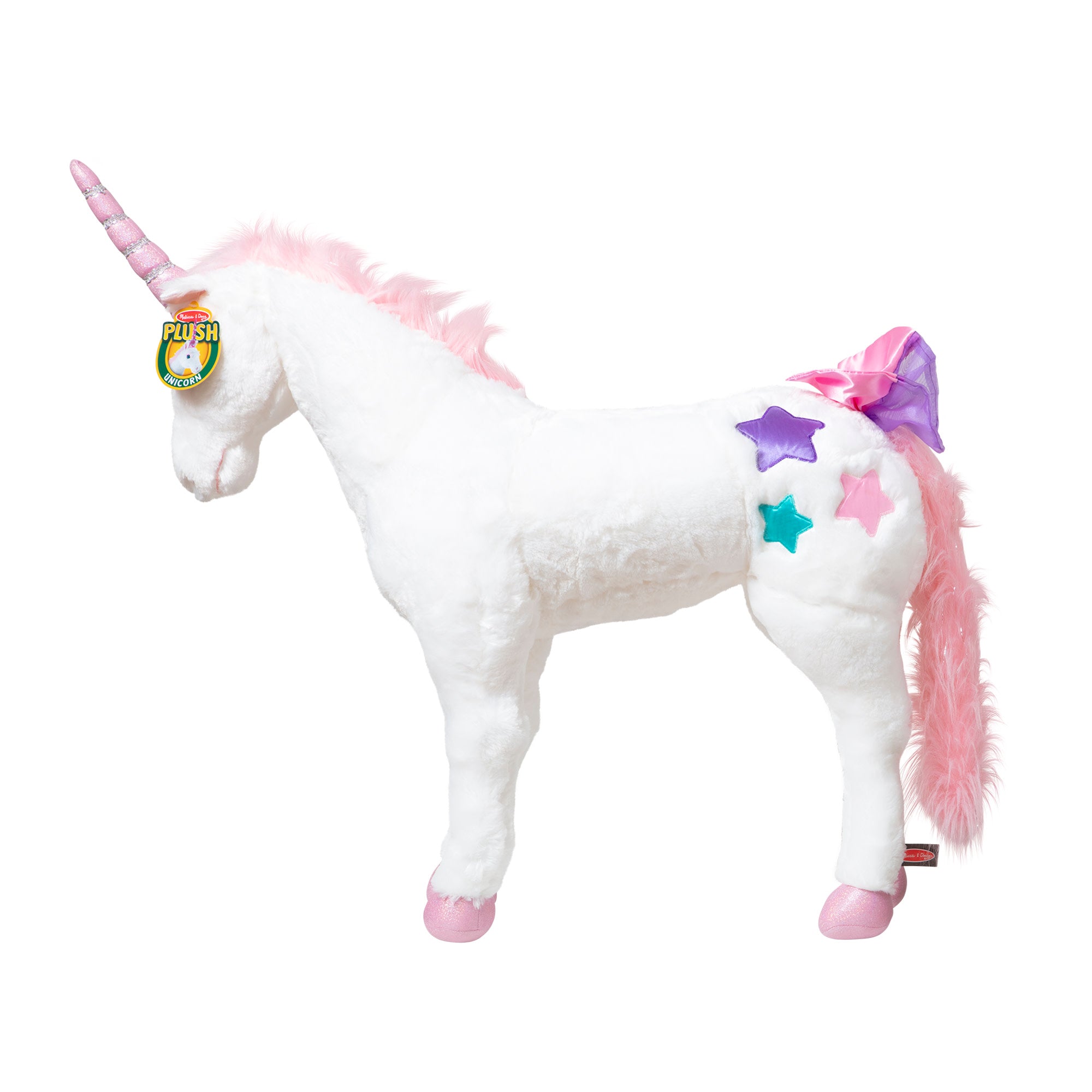 Melissa & Doug Unicorn Lifelike Plush Stuffed Animal - Image 3