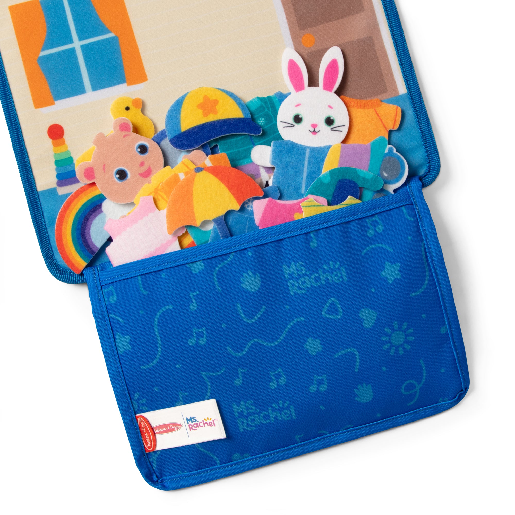 Melissa & Doug Ms. Rachel Water WOW! Color-Reveal Pad What to Wear Felt Activity Board - Image 4