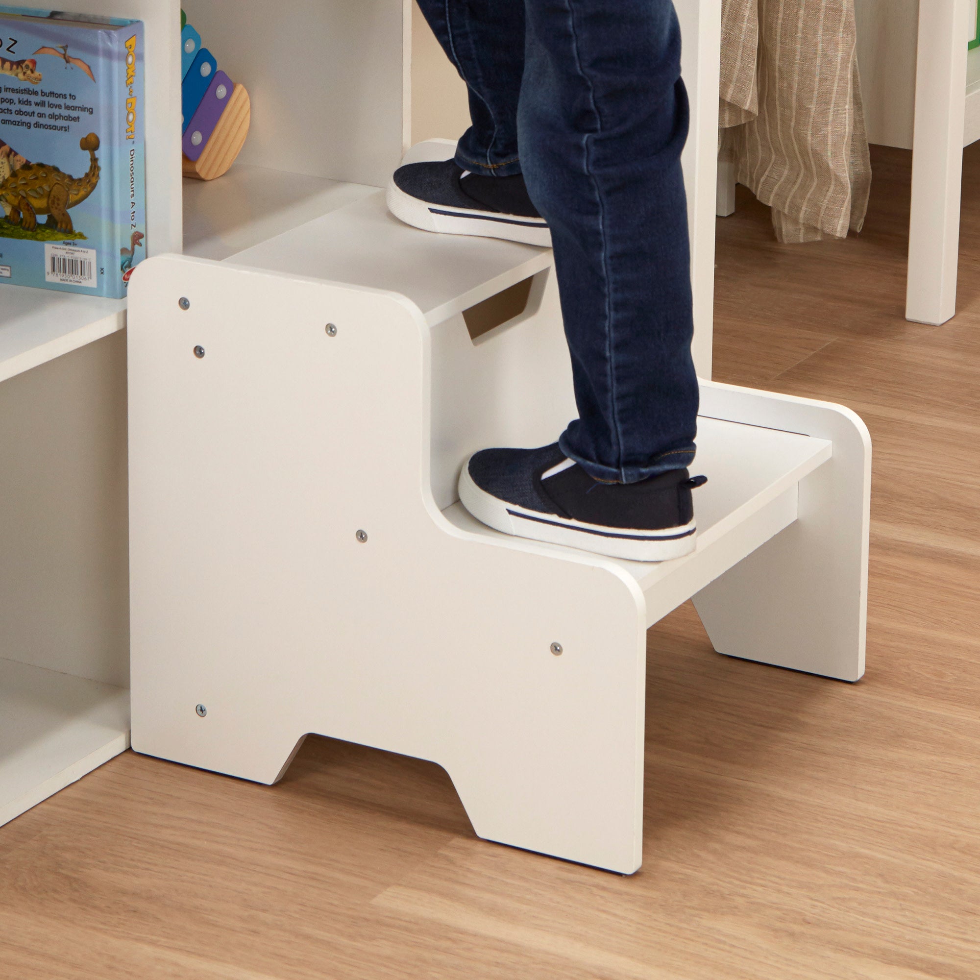 Melissa & Doug Wooden Step Stool - White - Image 5