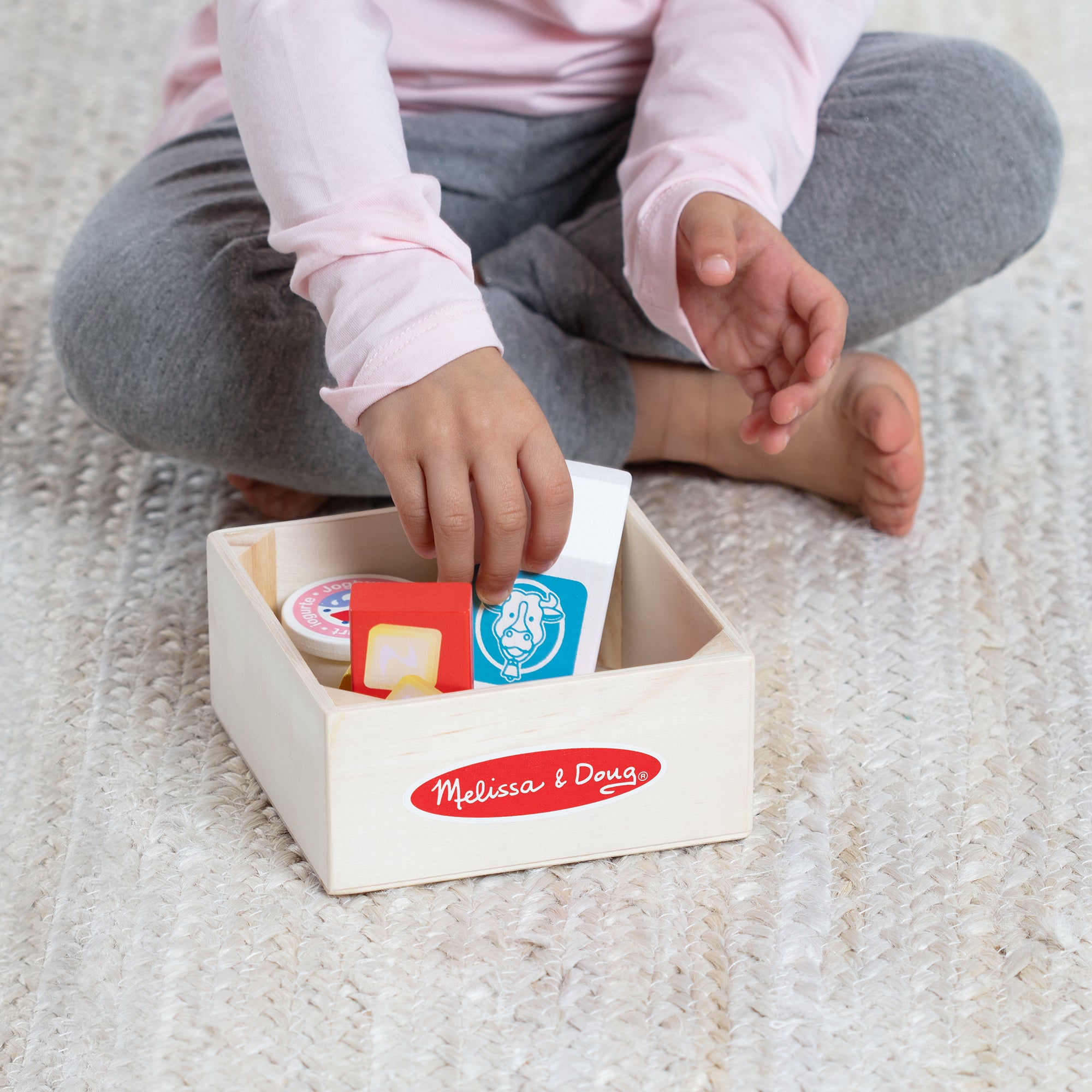 Melissa & Doug Wooden Food Groups Play Set - Dairy - Image 10