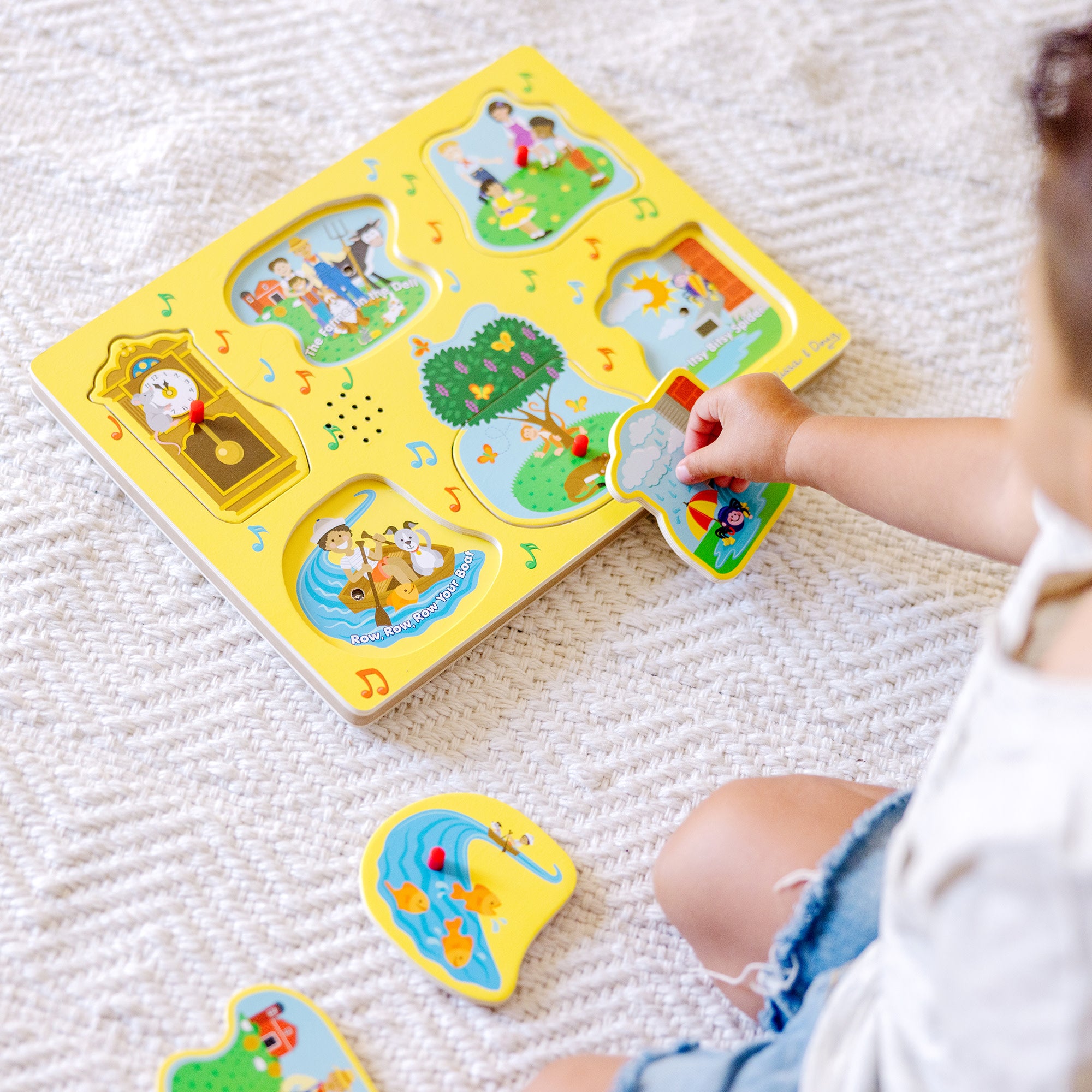 Melissa & Doug Nursery Rhymes 1 Sound Puzzle - 6 PIeces - Image 2