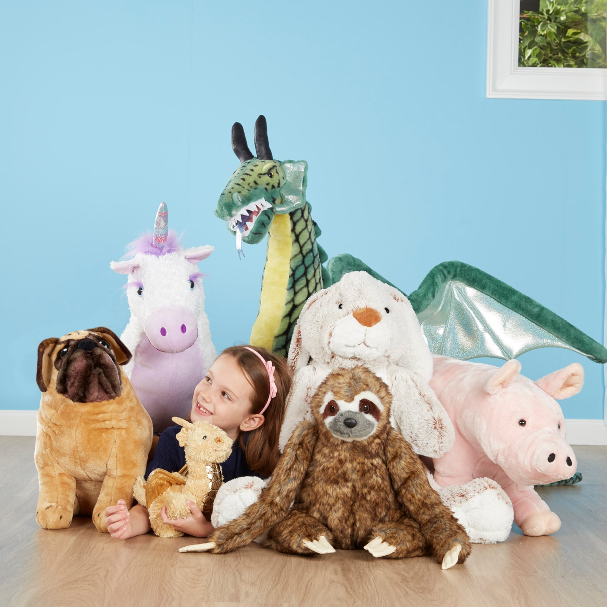 Melissa & Doug Jumbo Burrow Bunny Stuffed Plush Animal - Image 9
