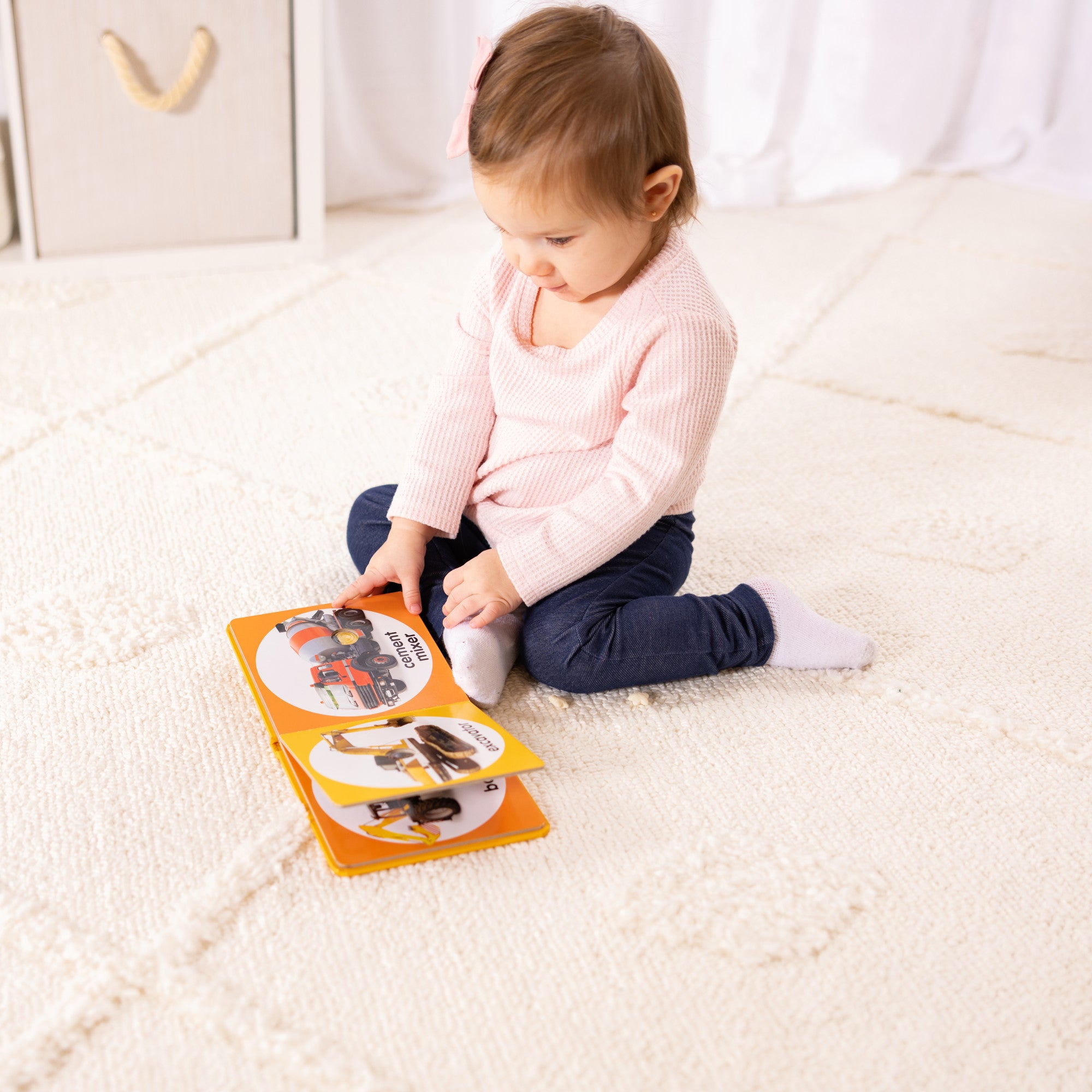 Melissa & Doug Poke-a-Dot: Construction Vehicles Board Book - Image 6