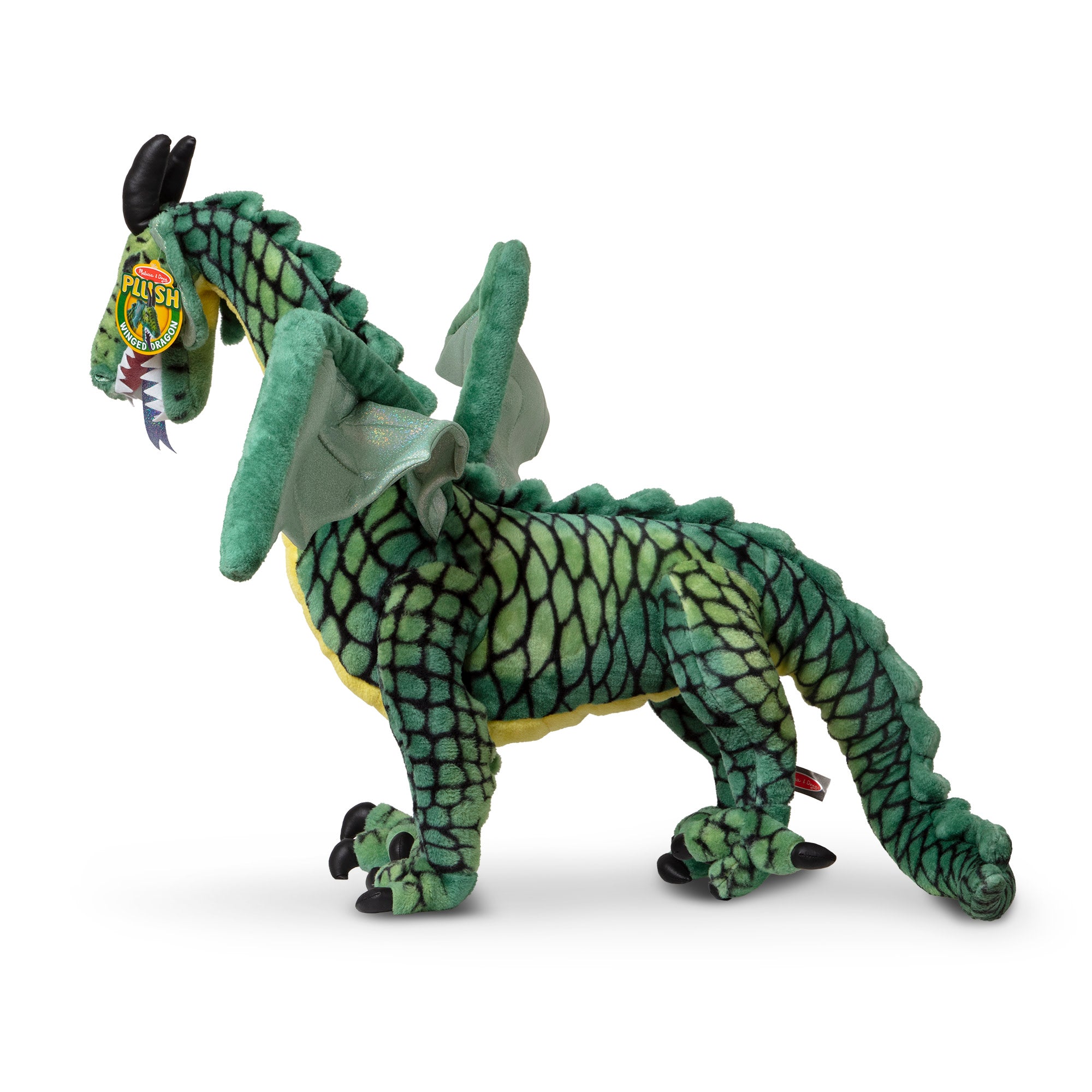 Melissa & Doug Winged Dragon Lifelike Plush Stuffed Animal - Image 3