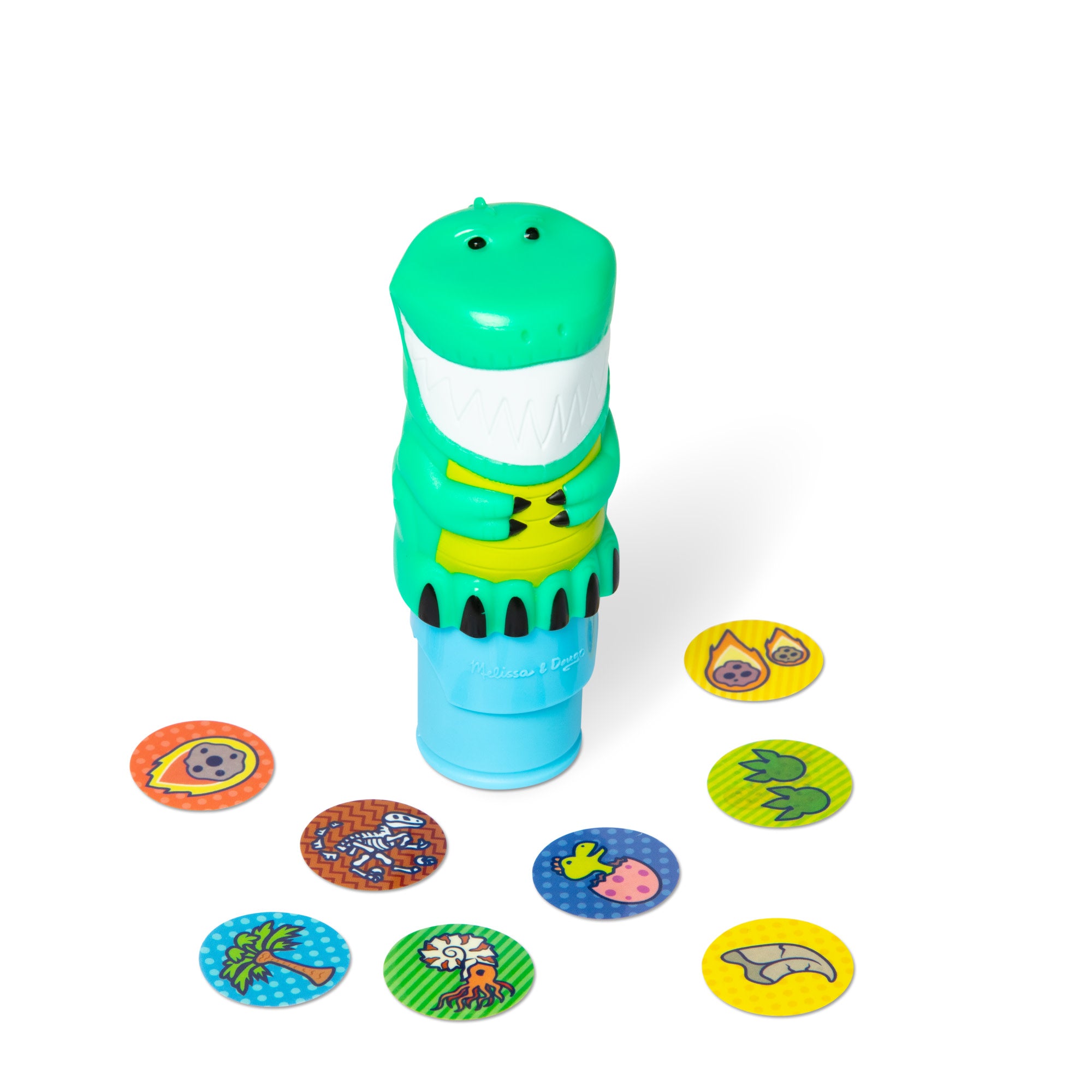Melissa & Doug Sticker WOW!? Dinosaur Bundle: Activity Pad & Sticker Stamper + Mini Activity Pad and 200 Refill Stickers - Image 3