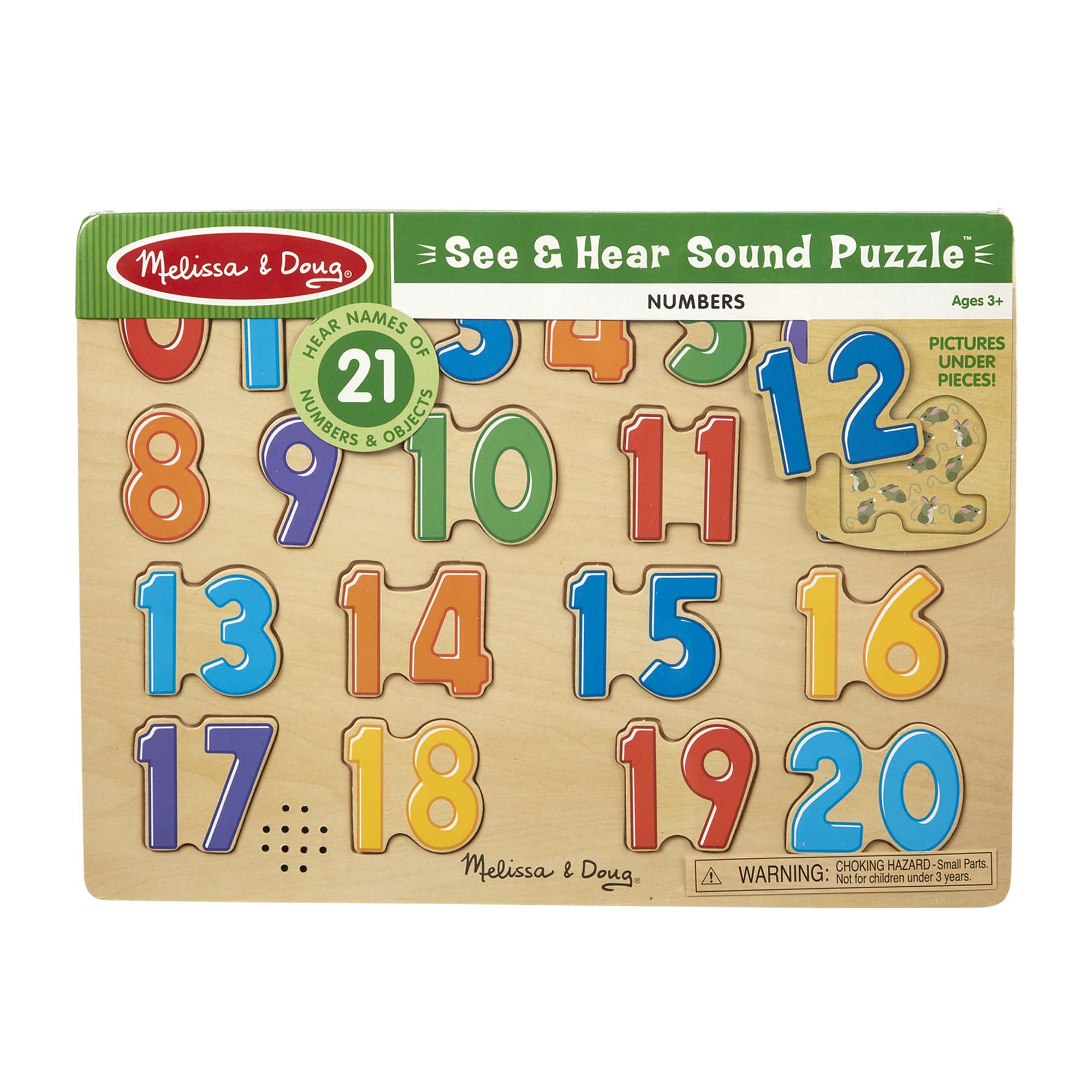 Melissa & Doug Numbers Sound Puzzle - 21 Pieces - Image 5