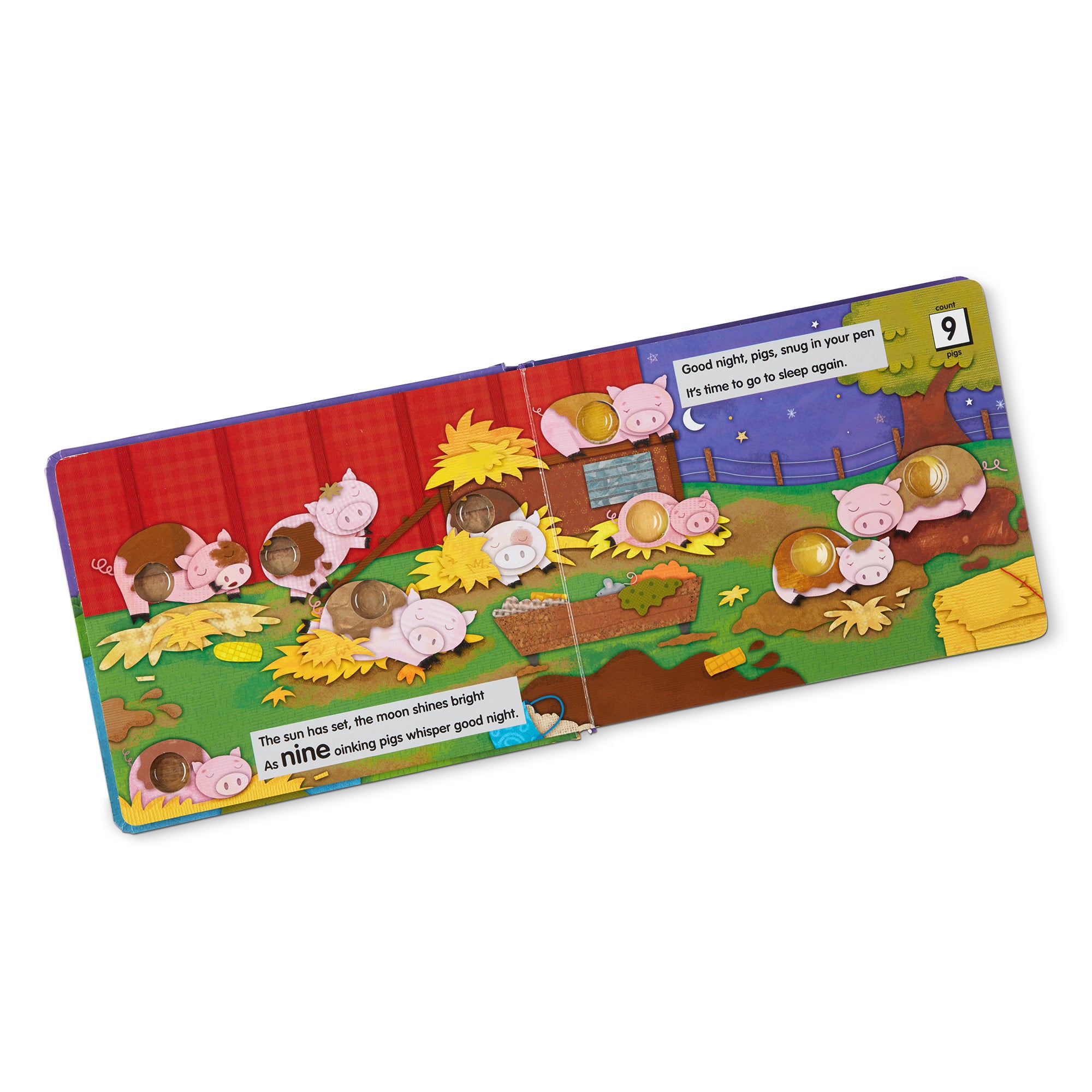 Melissa & Doug Poke-a-Dot: Good Night, Animals Board Book - Image 9
