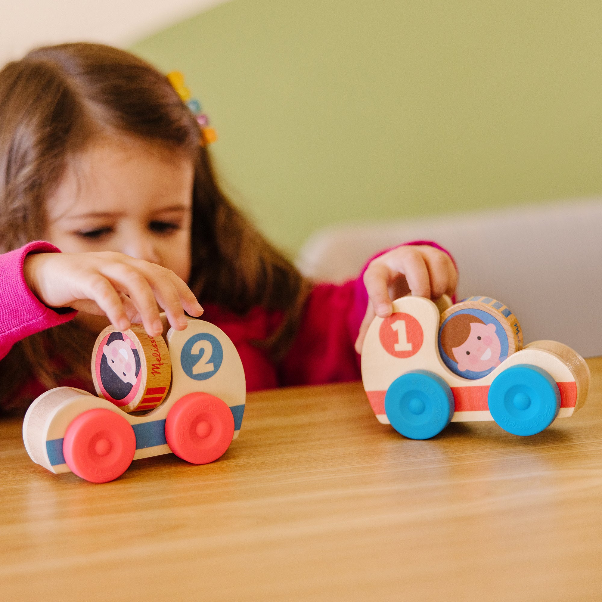 Melissa & Doug GO Tots Wooden Race Cars - Image 2