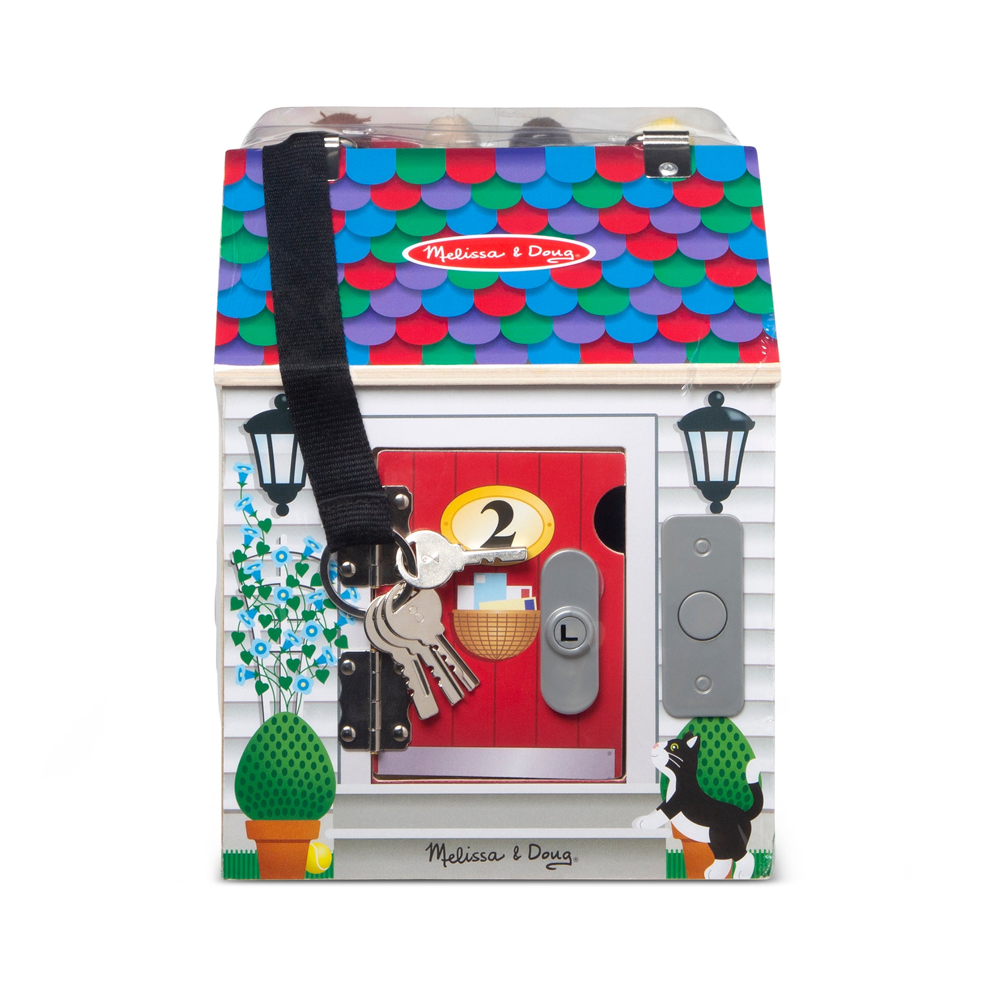 Melissa & Doug Wooden Doorbell House - Image 2