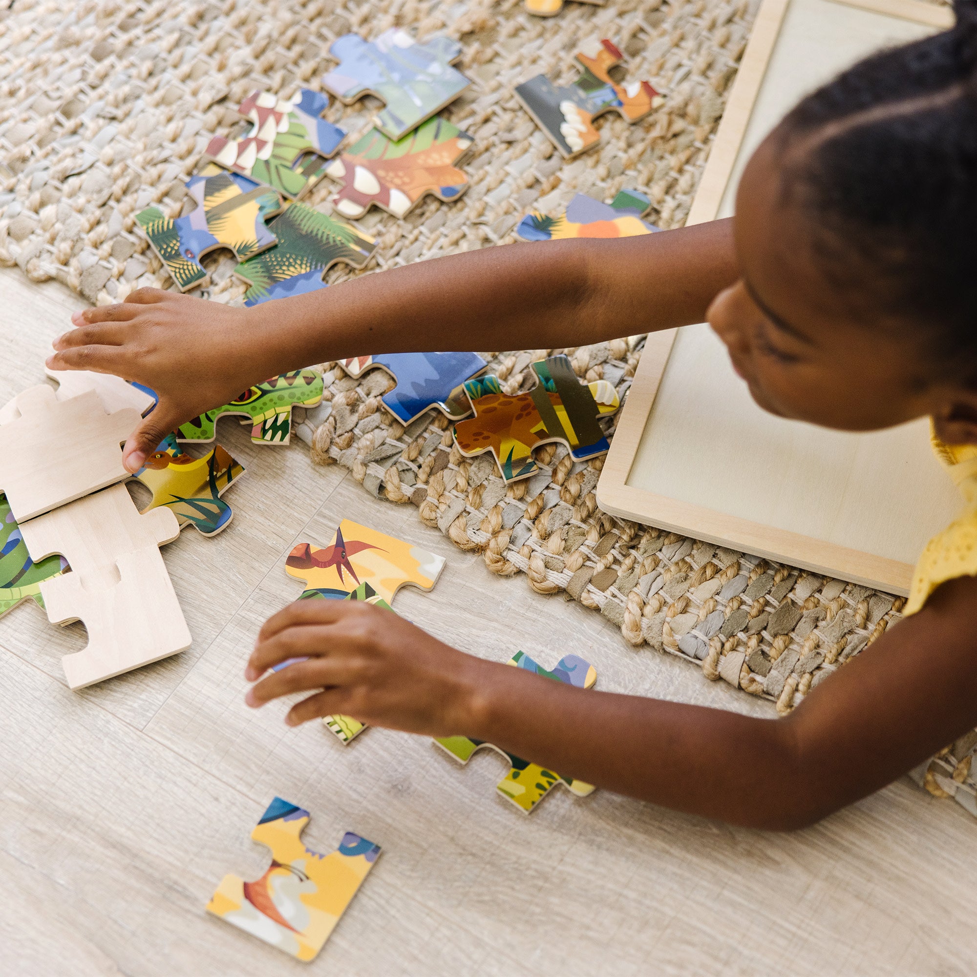 Melissa & Doug Dinosaur Wooden Jigsaw Puzzle - 24 Pieces - Image 7