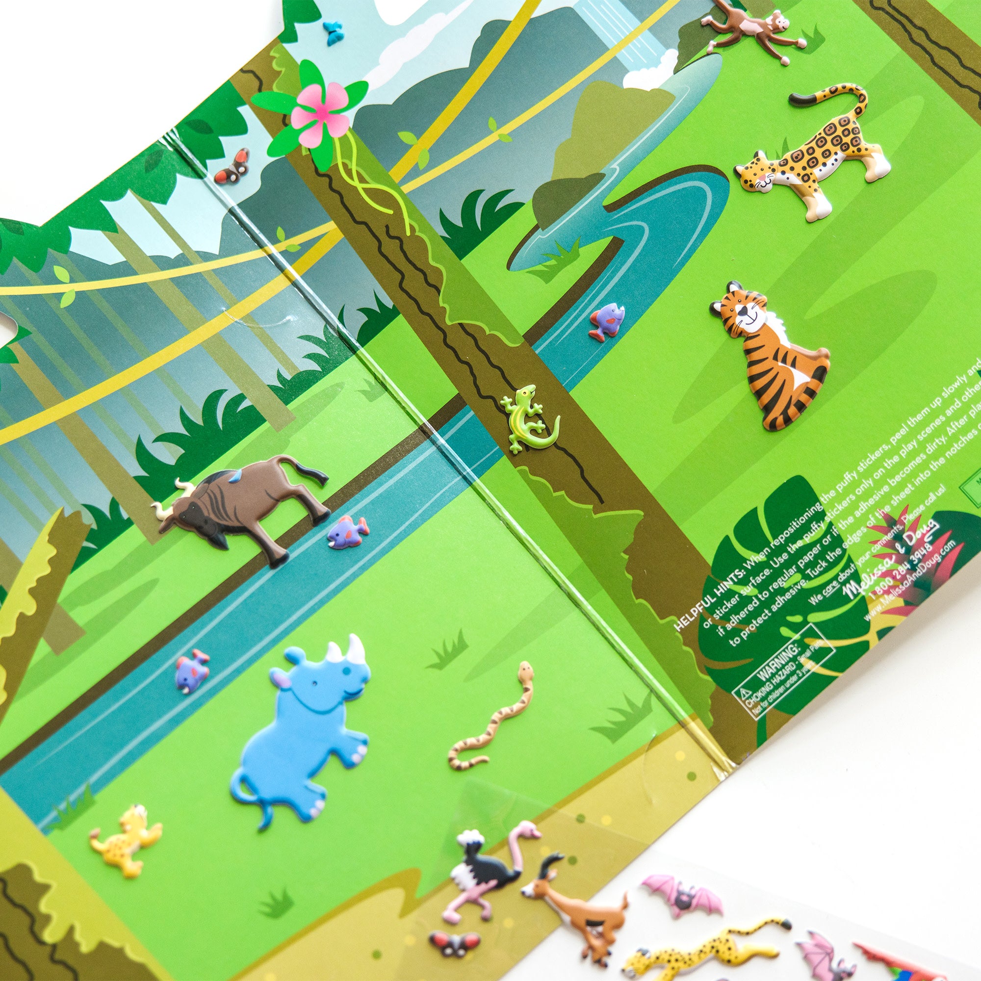 Melissa & Doug Puffy Sticker Play Set - Safari - Image 9